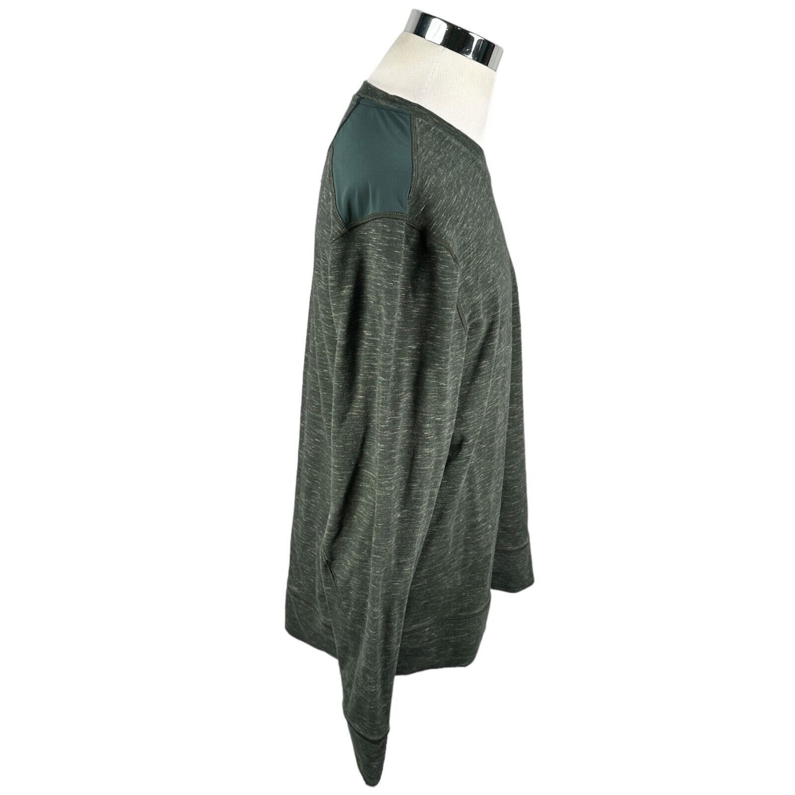 Lululemon Lululemon Sweatshirt Mens XL Heathered Green V-Neck Pullover Size US XL / EU 56 / 4 - 3 Thumbnail
