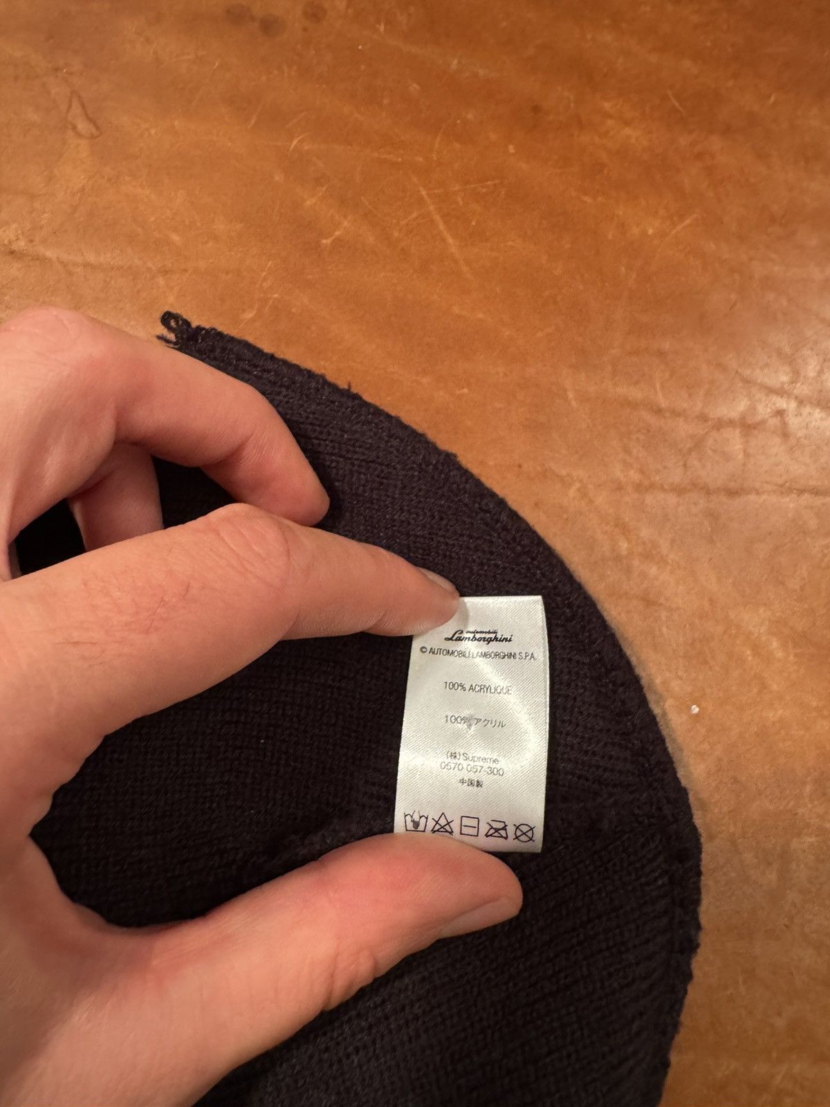 Lamborghini × Supreme Supreme x Lamborghini black beanie Size ONE SIZE - 4 Thumbnail