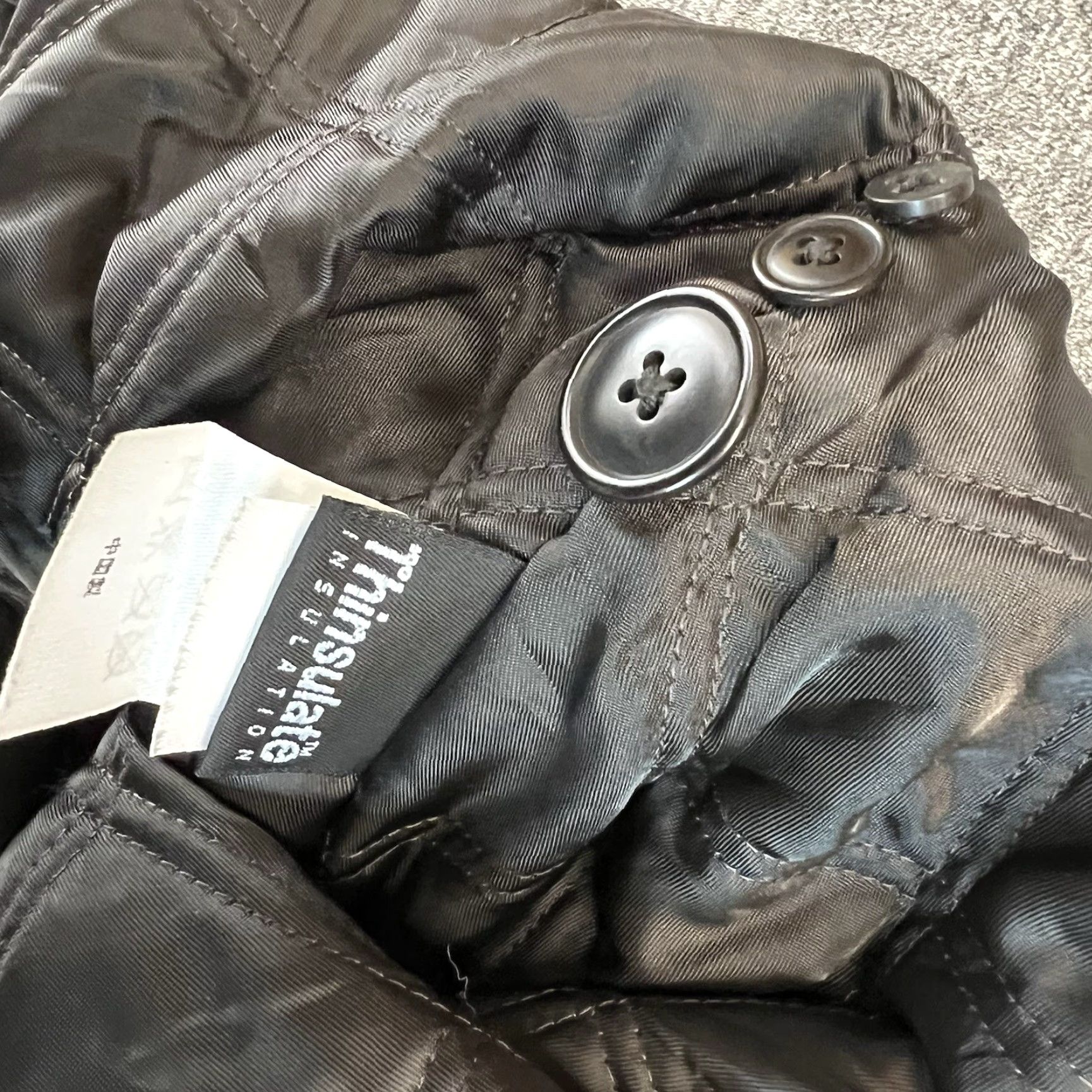 Eddie Bauer Eddie Bauer Leather Jacket Mens XLT Brown Thinsulate Button-Up Mid-Length With Quilted Accents Size US XL / EU 56 / 4 - 7 Thumbnail