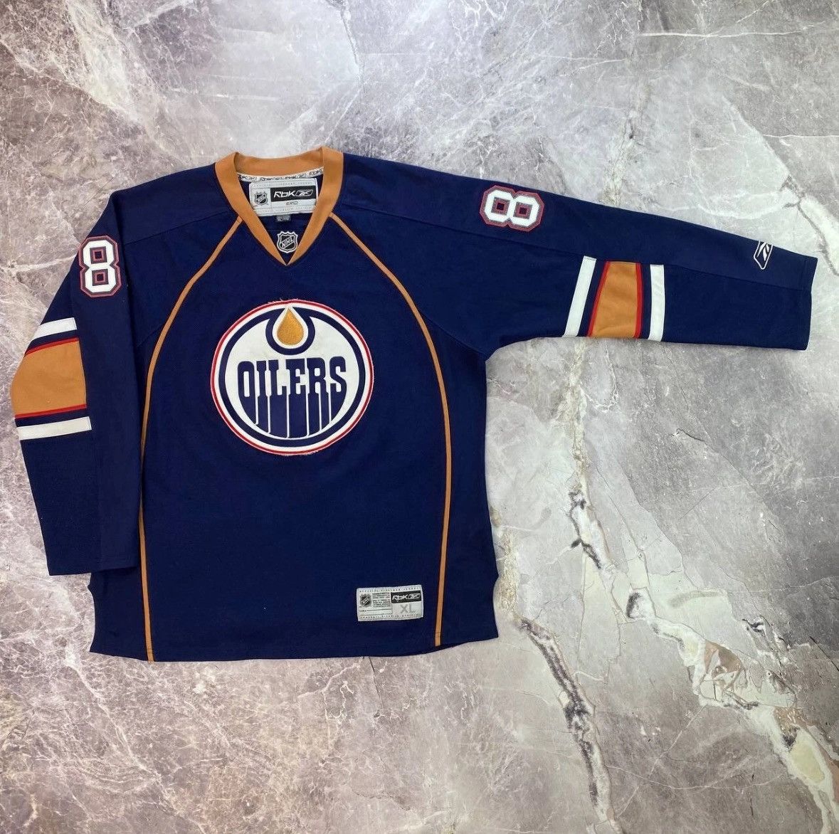 Reebok Reebok Edmonton Oilers #89 Sam Gagner Blue Hockey Jersey XL Size US XL / EU 56 / 4 - 6 Thumbnail