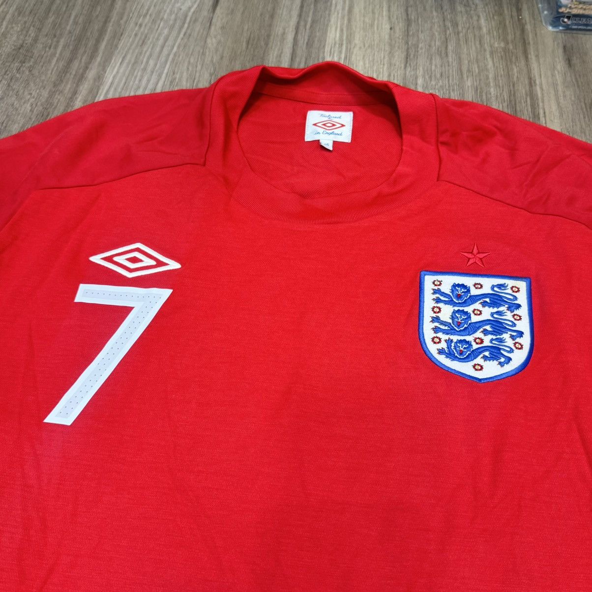 Umbro England 10/11 longsleeves away shirt #7 Beckham Size US XL / EU 56 / 4 - 3 Thumbnail
