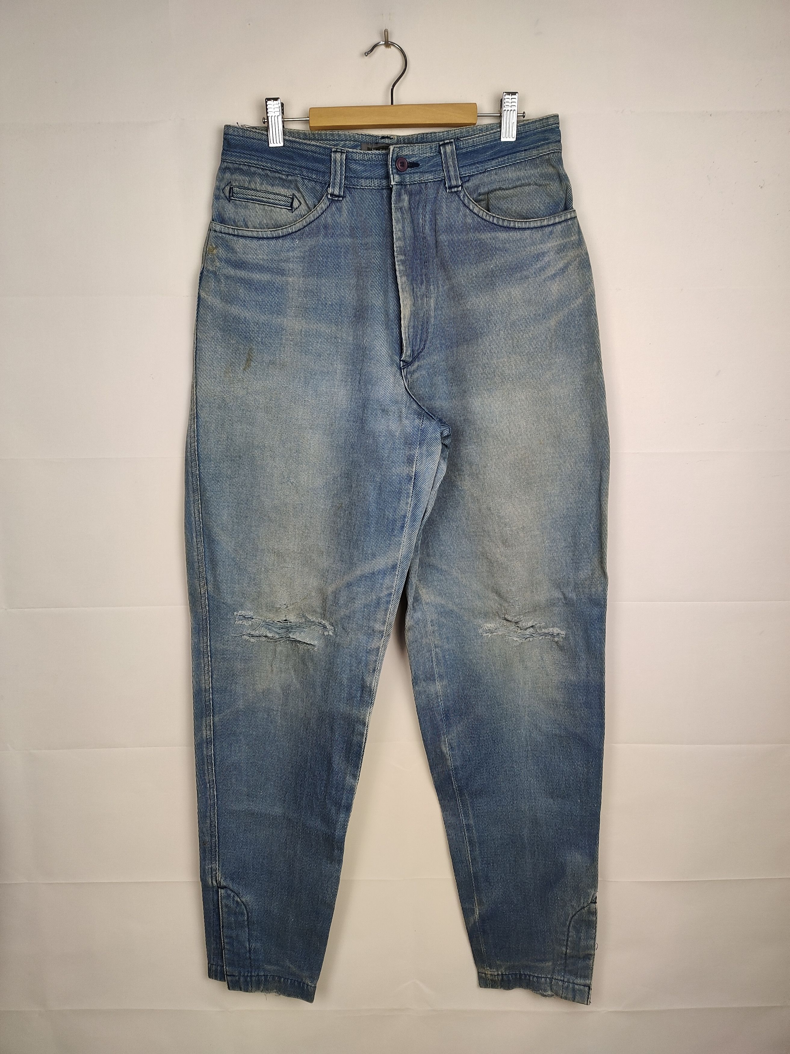 Issey Miyake Issey Miyake MEN Wrinkled Denim Pants Archive Pleats