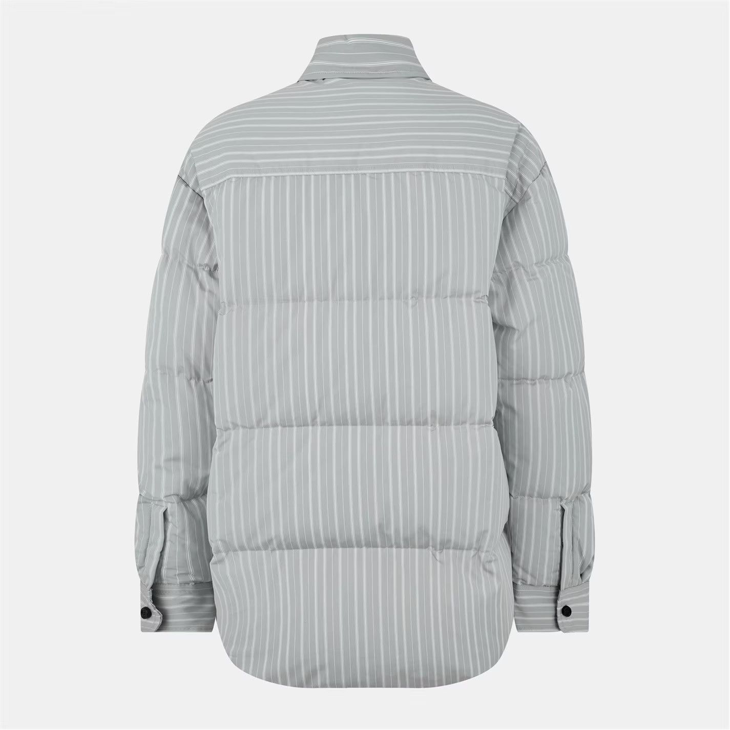 Off-White o1g2r1mq0326 Insulated Short Puffer Jacket in Grey/White Size US S / EU 44-46 / 1 - 2 Thumbnail
