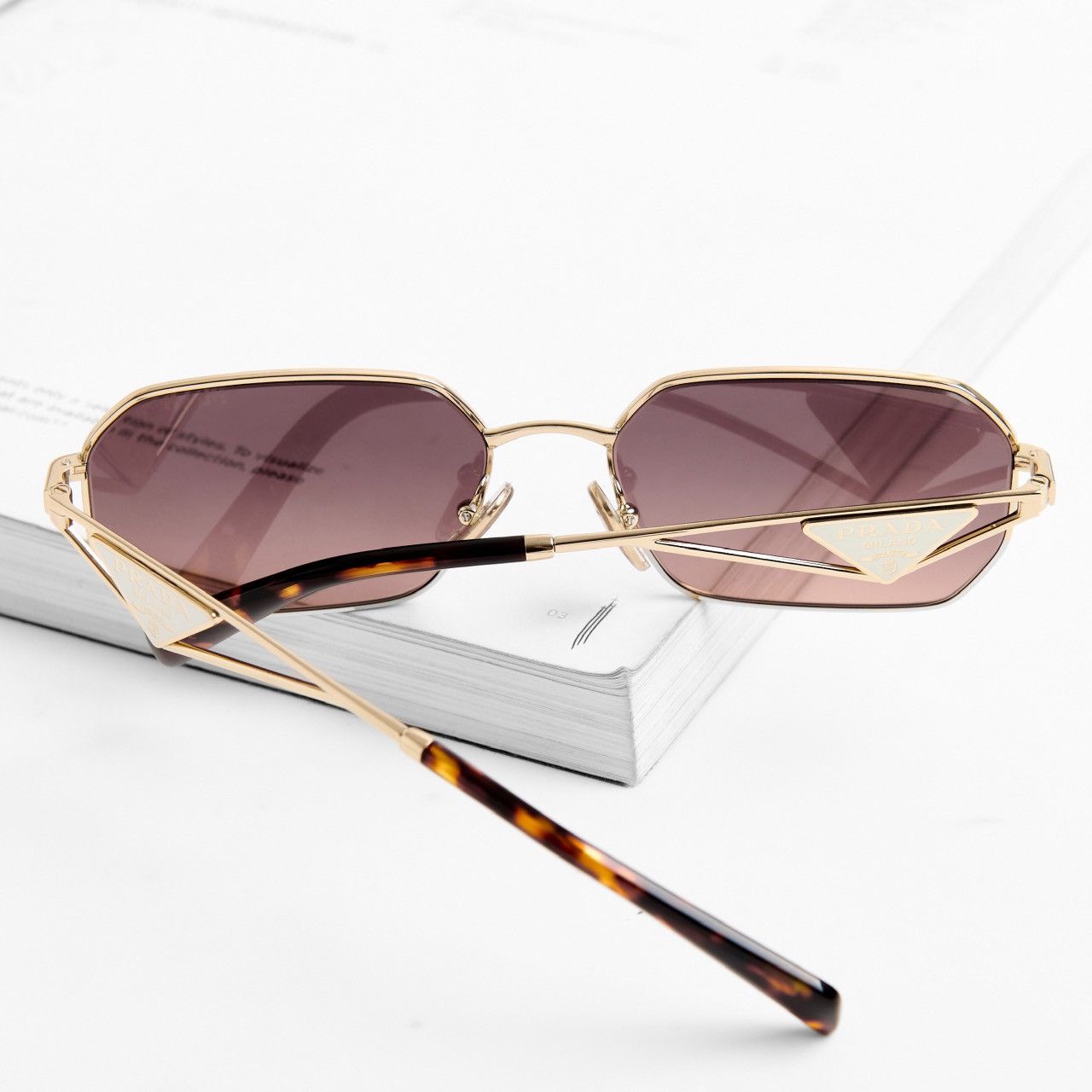 Prada PRADA 0PR A51S ZVN50C SUNGLASSES Size ONE SIZE - 7 Thumbnail