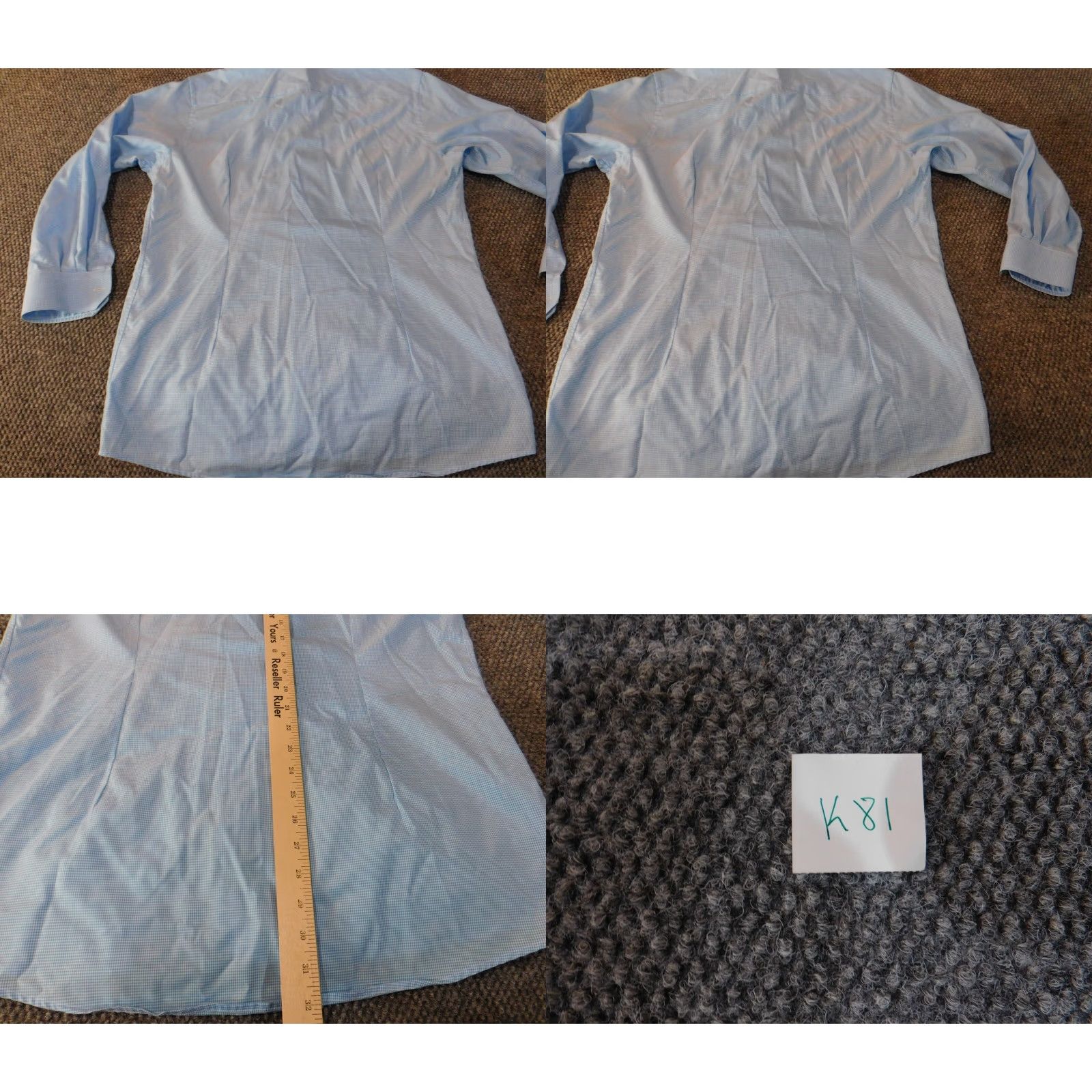 Eton Eton Shirt 16.5 Mens contemporary blue button up plaid classic Size US XL / EU 56 / 4 - 8 Thumbnail