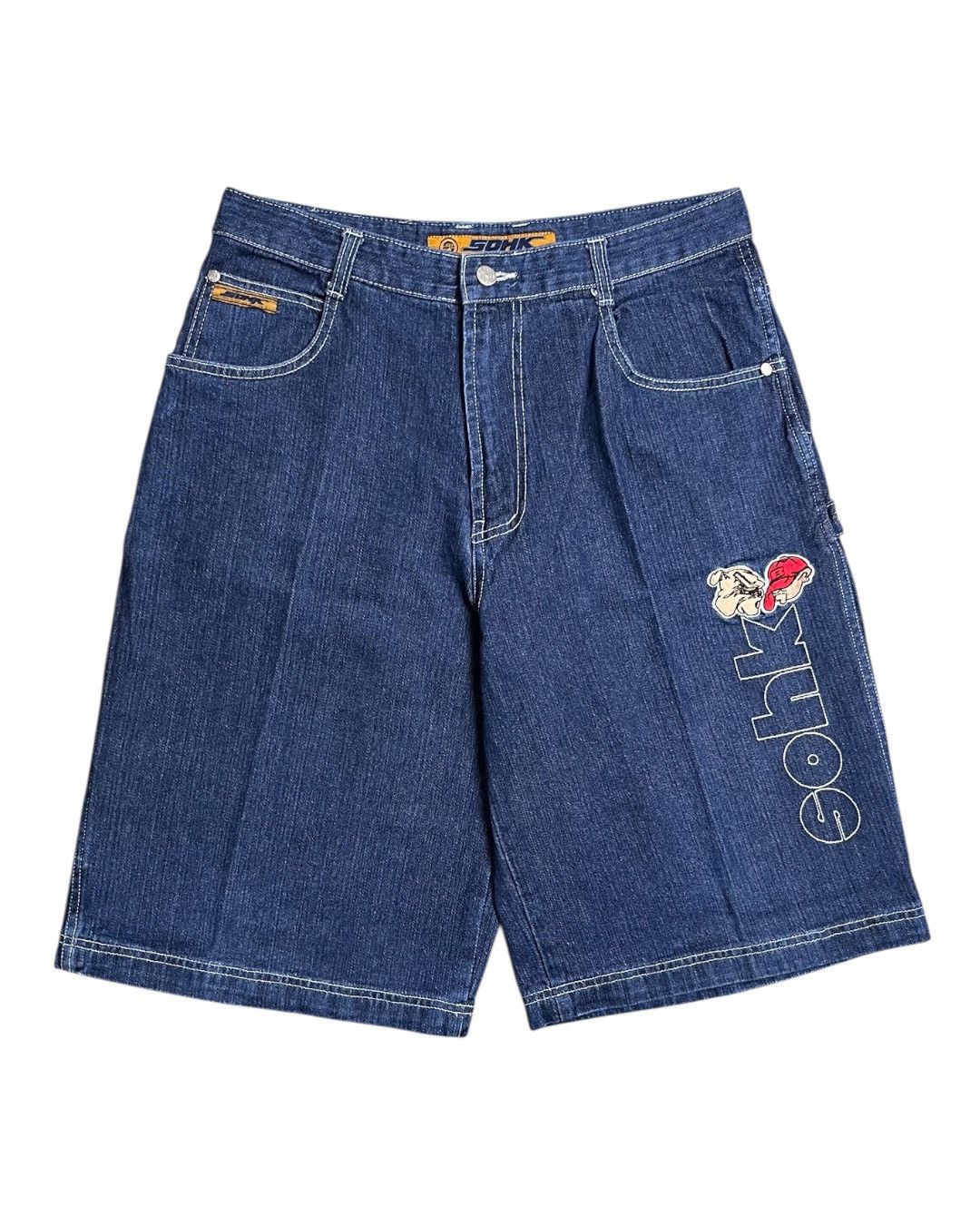 JNCO Y2k School of hard knocks Jorts Size US 32 / EU 48 - 2 Thumbnail
