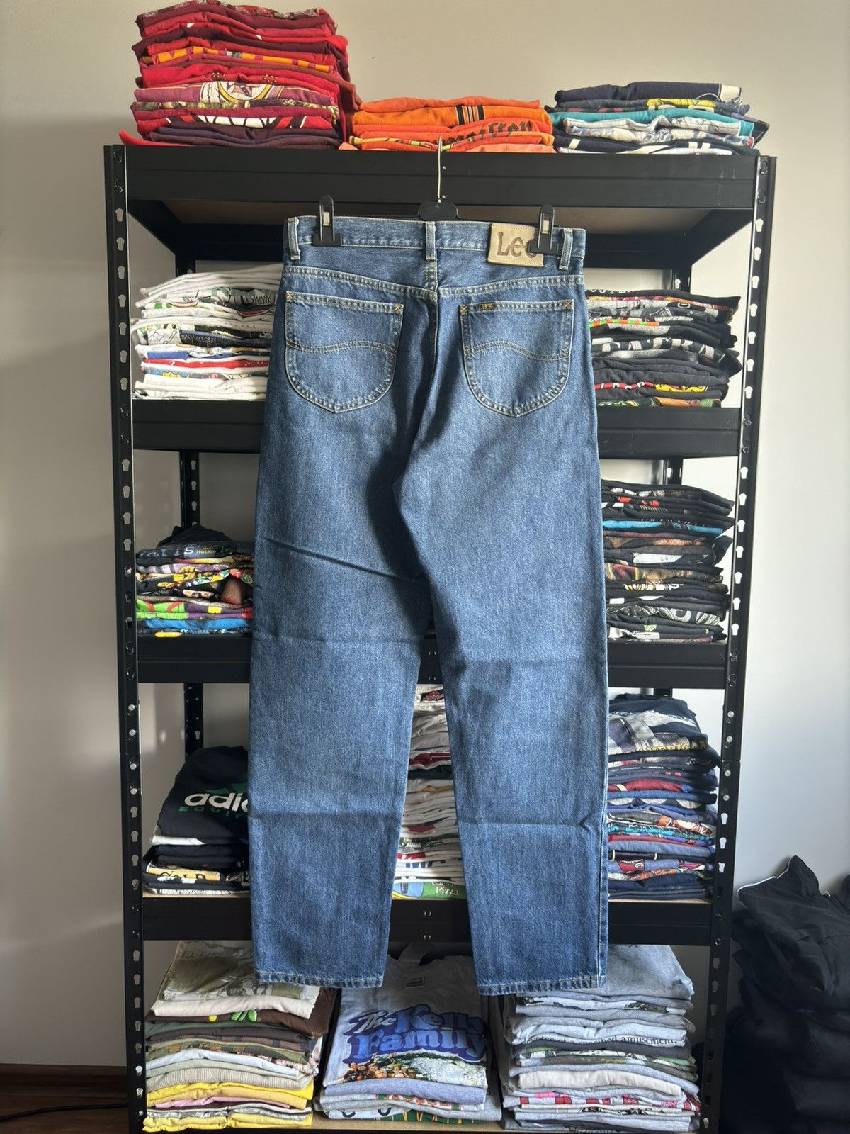 Lee × Vintage Vintage Lee MR Jeans Wash Denim Straight Made USA 90s Size US 34 / EU 50 - 1 Thumbnail