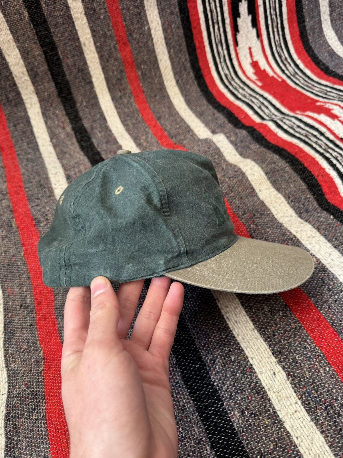 Vintage Vintage 90’s Hillman Michigan USA Faded Green Cap Hat Size ONE SIZE - 4 Thumbnail