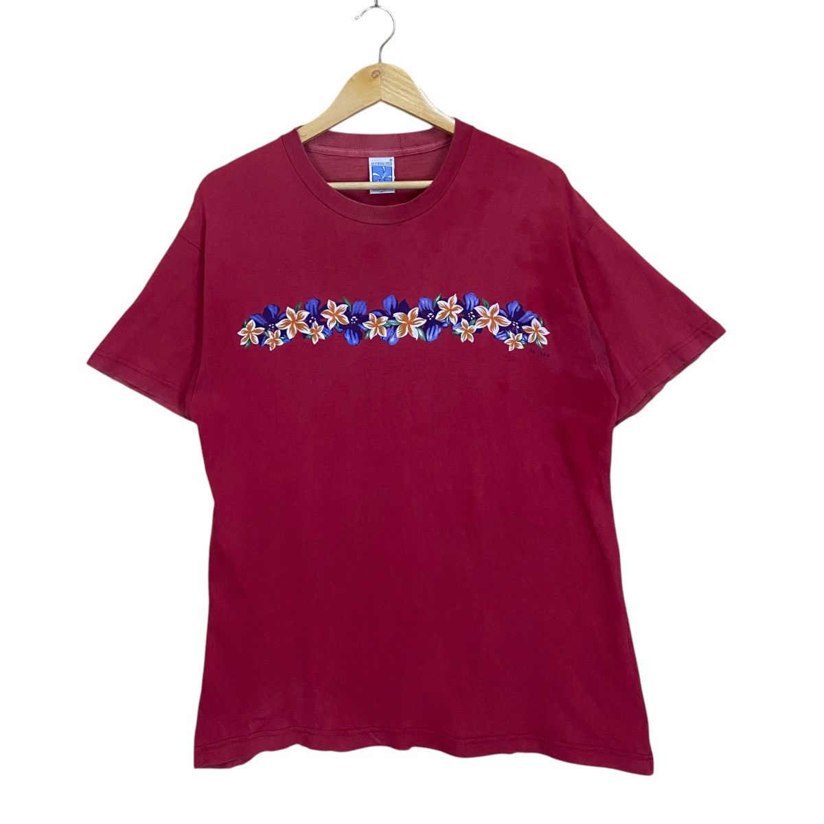 Quiksilver Vintage 90s Floral Hibiscus Graphic Shortsleeve Tee Size US M / EU 48-50 / 2 - 1 Thumbnail