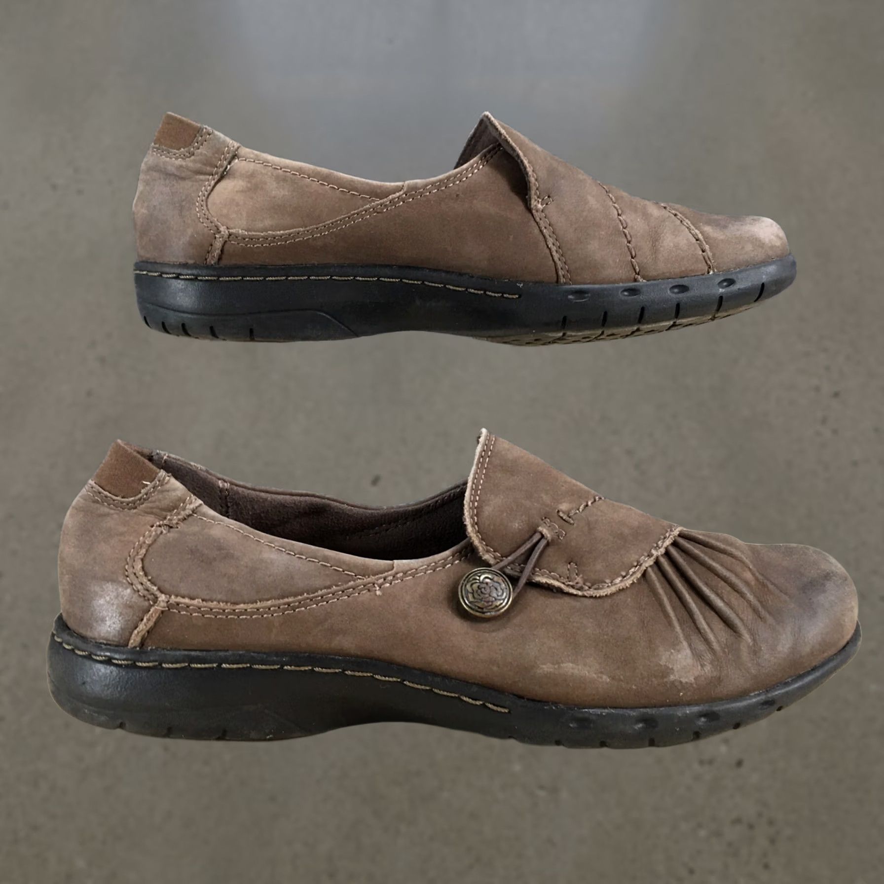 Rockport Rockport Cobb Hill Loafer Womens 6.5M Brown Penfield Paulette Nubuck CG8932 Casual Shoes Ladies Brown Footwear Size US 7 / IT 37 - 1 Thumbnail