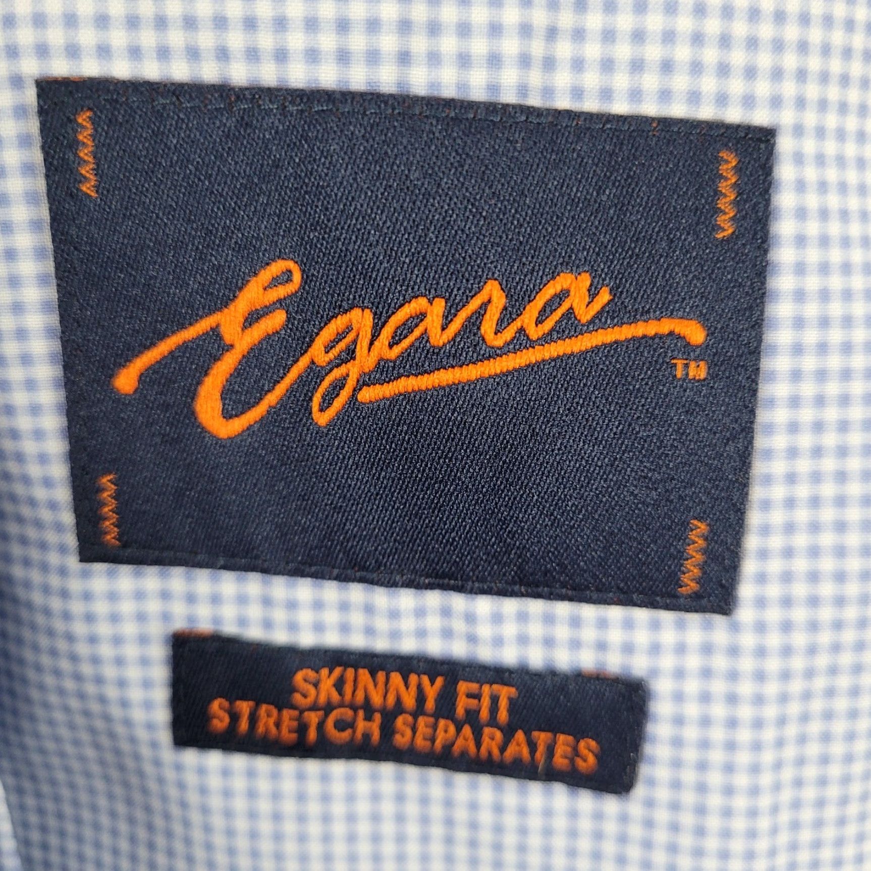Egara Egara Grey Skinny Fit Stretch 2 Button Double Vented Notch Blazer 36R Size 36R - 3 Thumbnail