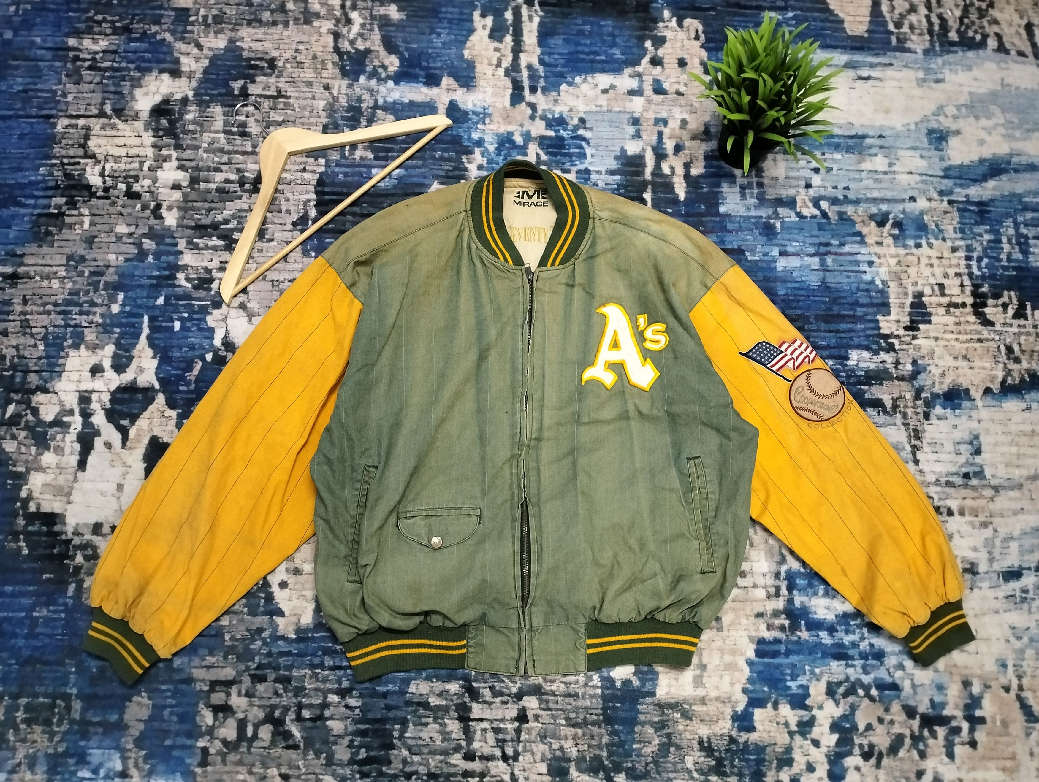MLB × Sports Specialties × Vintage 1991 Oakland MLB Reversible Mirage jacket by marc okkonen Size US XL / EU 56 / 4 - 2 Thumbnail