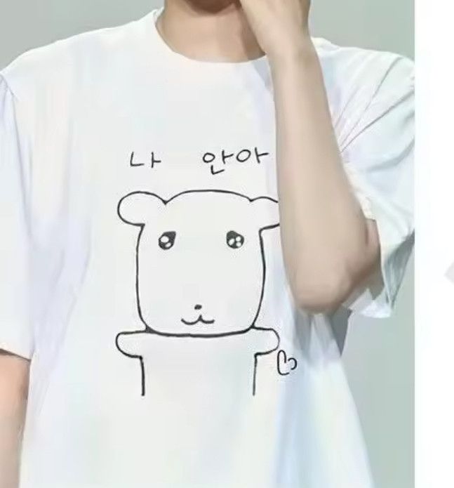 Japanese Brand Streetwear Cute Korean Draw Dog Hip Hop T-Shirt Tee Size US M / EU 48-50 / 2 - 2 Thumbnail
