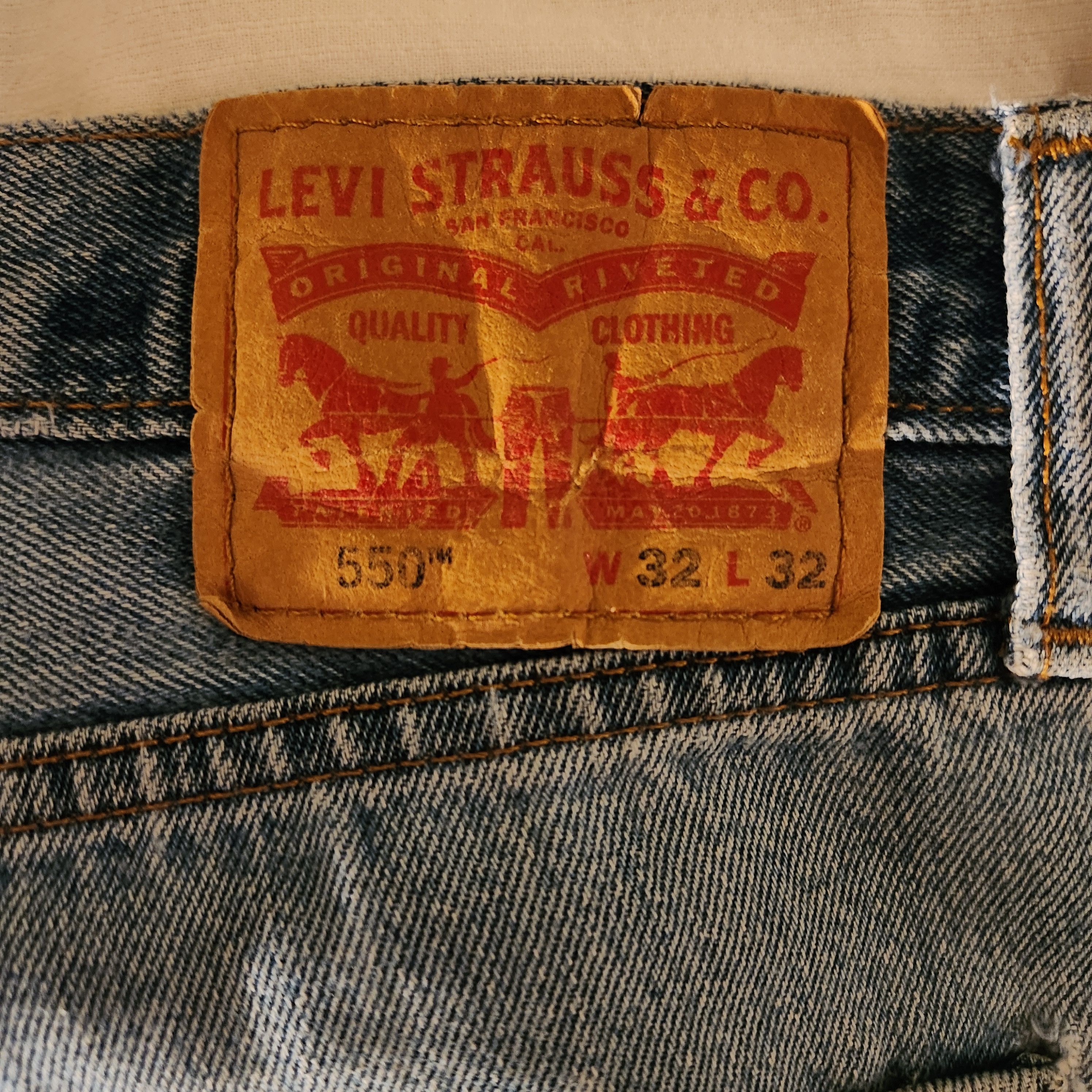 Levi's Levis 550 Zip Fly Light Blue 32x32 Size US 32 / EU 48 - 7 Thumbnail
