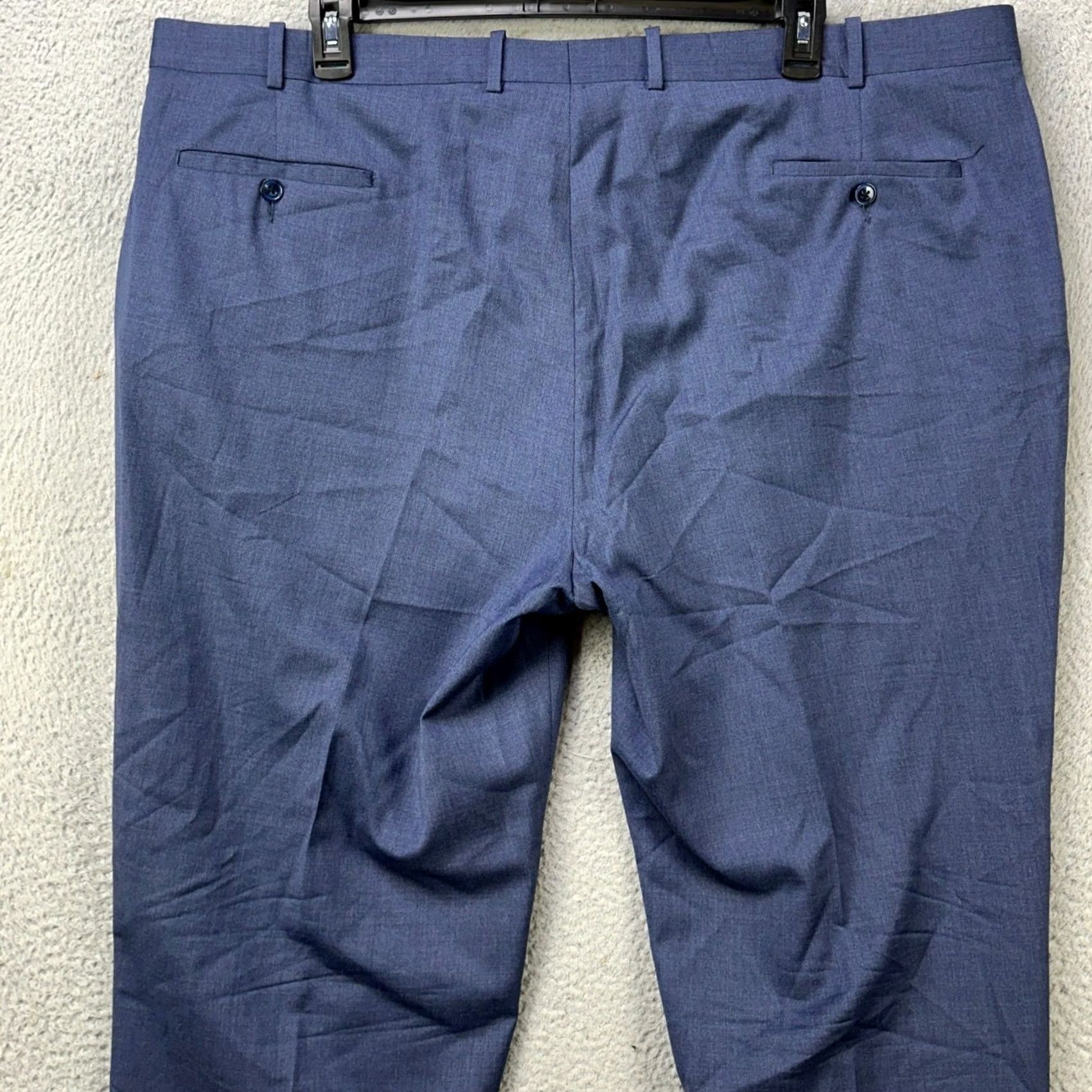 Peter Millar Peter Millar Wool Blend Pants Dress Mens 46X27 Blue Flat Front Regular Stretch Pants Mens 46X27 Blue Flat Front Regular Stretch Size US 30 / EU 46 - 3 Thumbnail