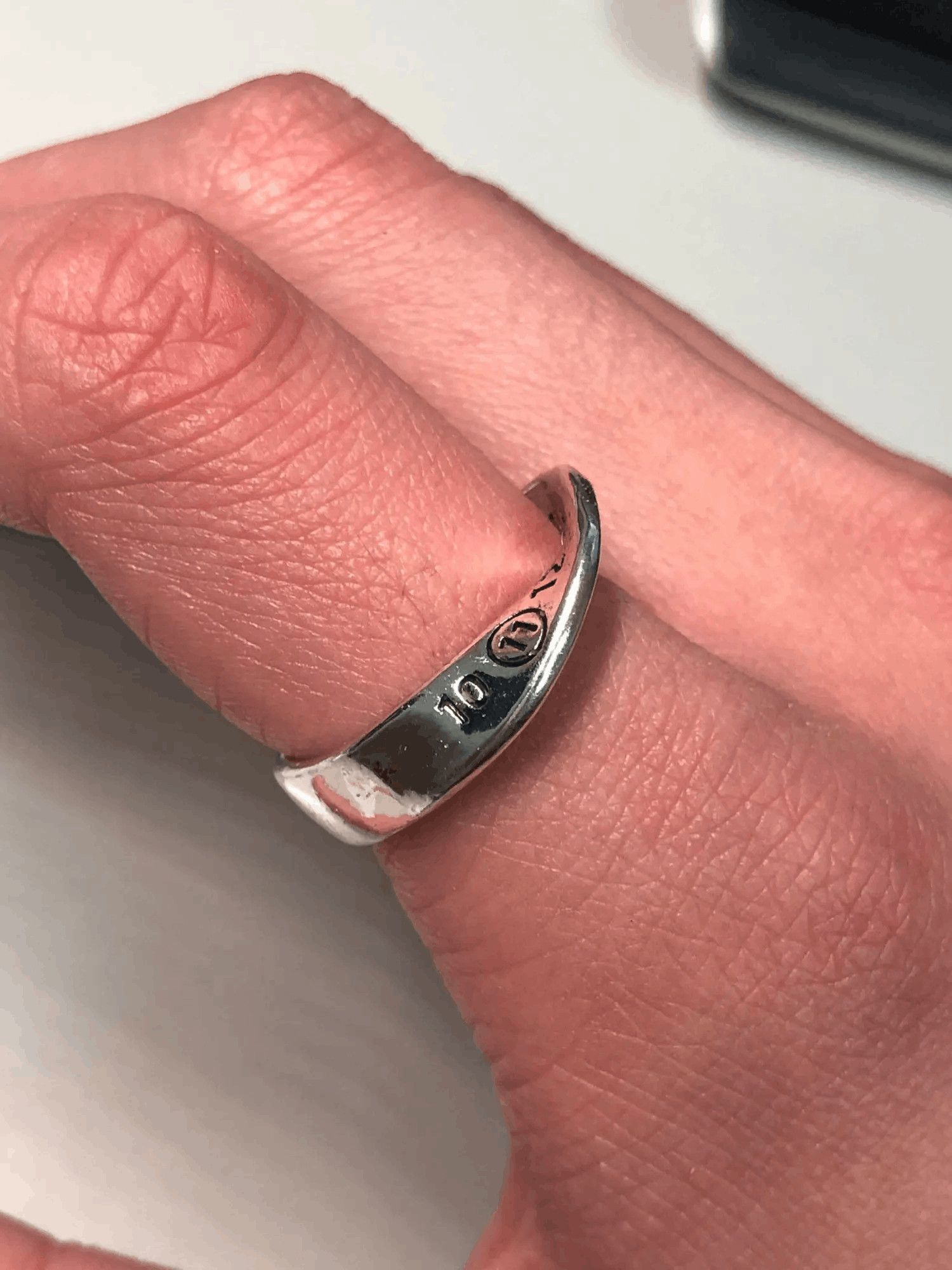 Japanese Brand Creative Twisted Number Rings Size 7 8 9 10 Size ONE SIZE - 2 Thumbnail
