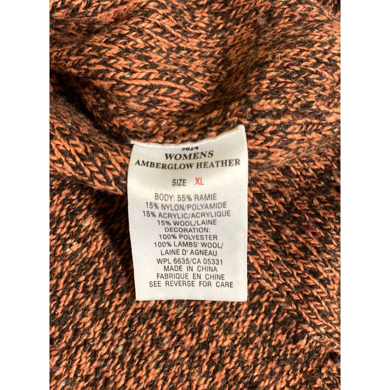 Vintage VINTAGE Woolrich Sweater 1/4 Zip XL Women Red Pullover Wool Heather Amberglow 15% Wool Ladies Size XL / US 12-14 / IT 48-50 - 6 Thumbnail