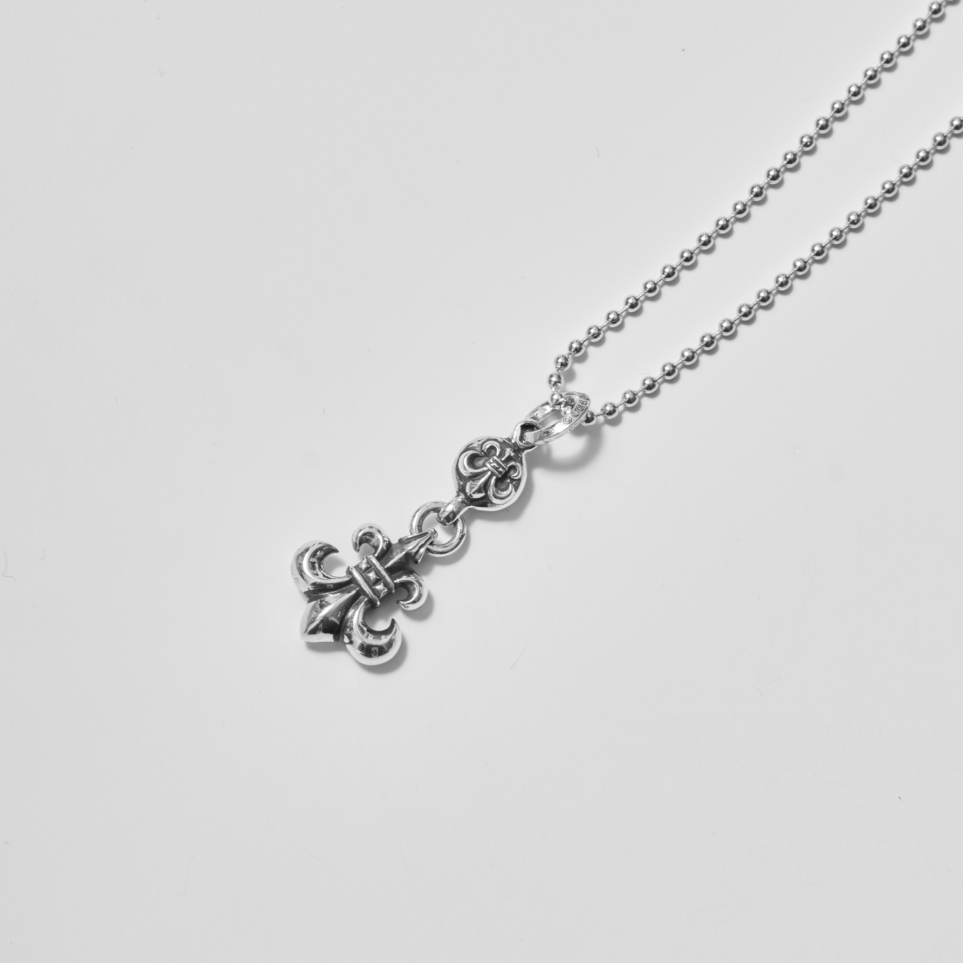 Chrome Hearts CHROME HEARTS One Ball BS Fleur Silver Necklace Size ONE SIZE - 1 Thumbnail