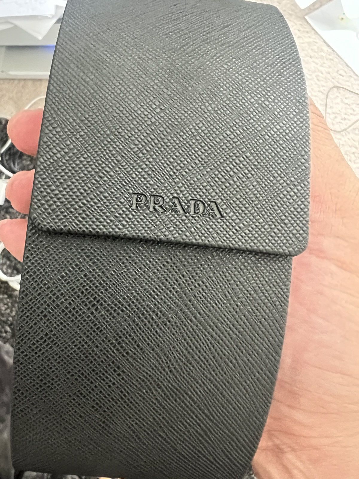 Men Prada Sunglasses Black Frames.
