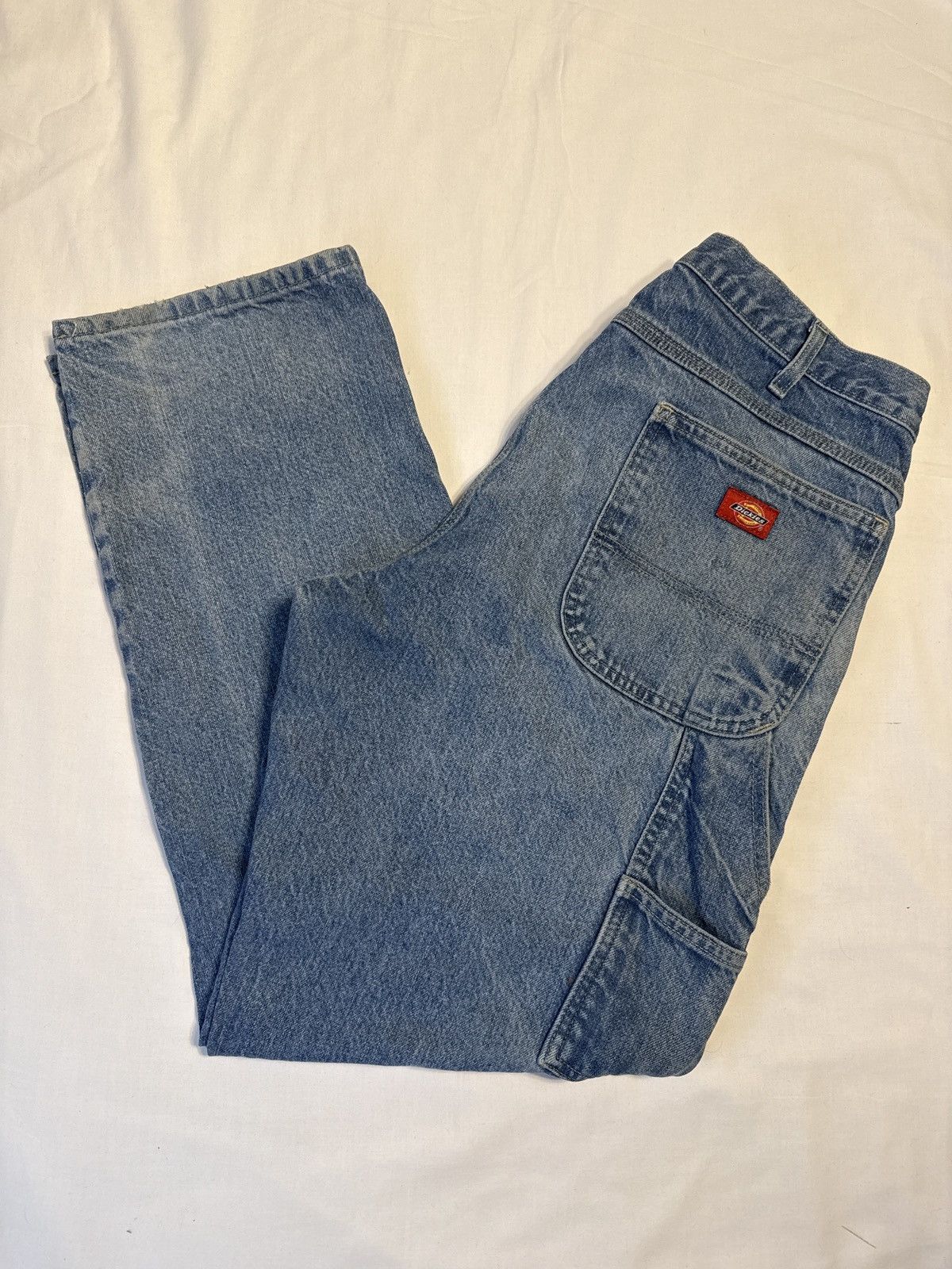 Dickies Vintage 90s Dickies Blue Denim Carpenter Jeans Size US 36 / EU 52 - 1 Thumbnail