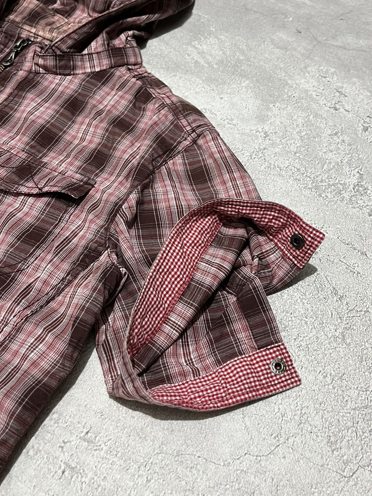 Japanese Brand × Nicole Club Nicole Club For Men Hidden Hoodie Plaid Size US M / EU 48-50 / 2 - 5 Thumbnail
