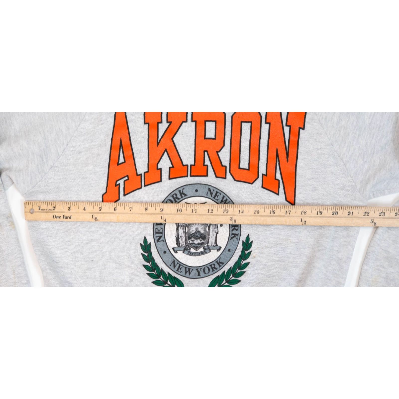 Jerzees VINTAGE University Of Akron Sweatshirt Men’s XL Gray 80s Pullover Crew Neck USA NCAA College Wear Size US XL / EU 56 / 4 - 6 Thumbnail