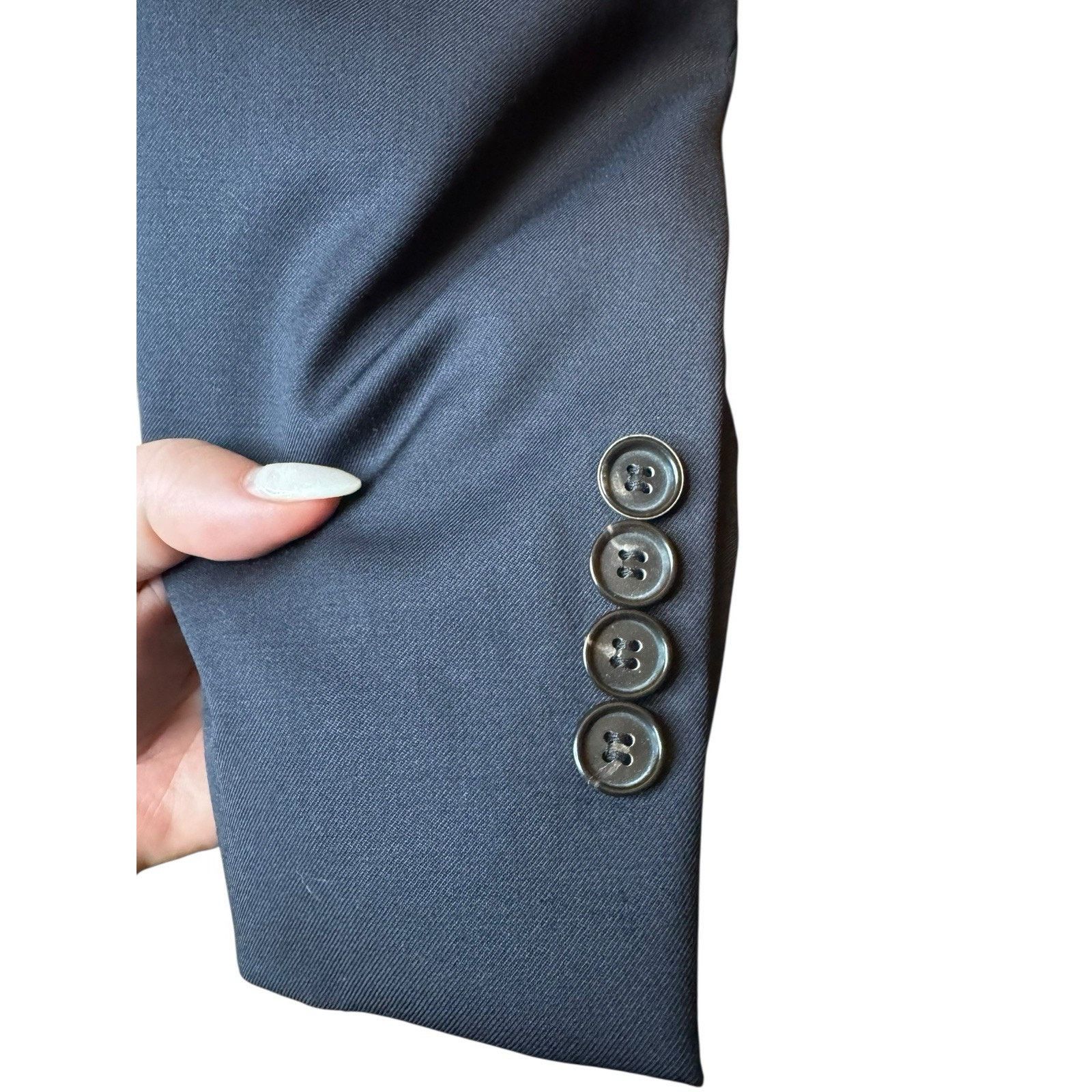 Hugo Boss HUGO BOSS Pasolini Movie Super 100 Blue Sport Coat Blazer Size 40R - 4 Thumbnail