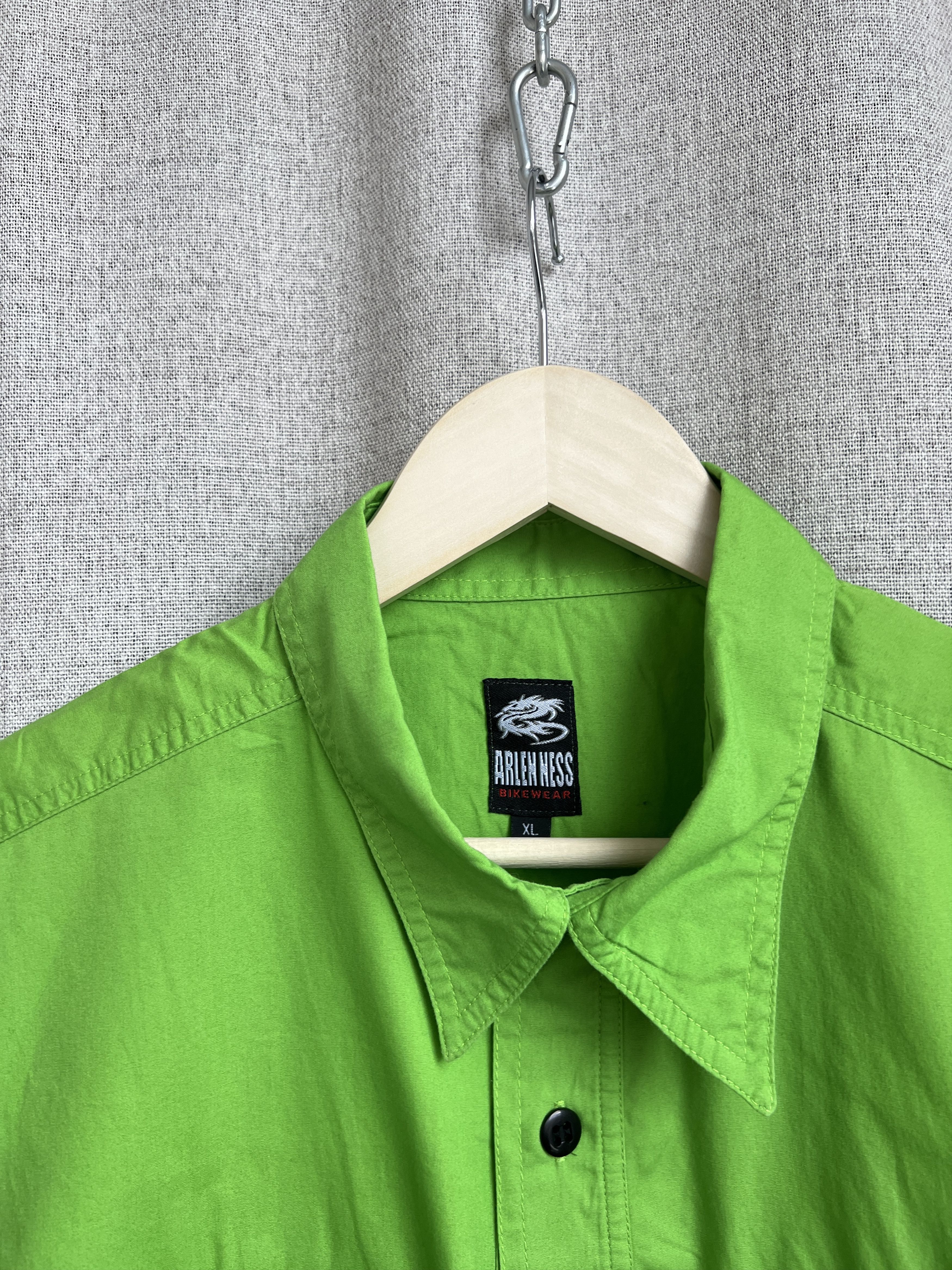 Vintage Y2K Kawasaki Ninja 2004 Moto Button Shirt Embroidery Size US L / EU 52-54 / 3 - 8 Thumbnail
