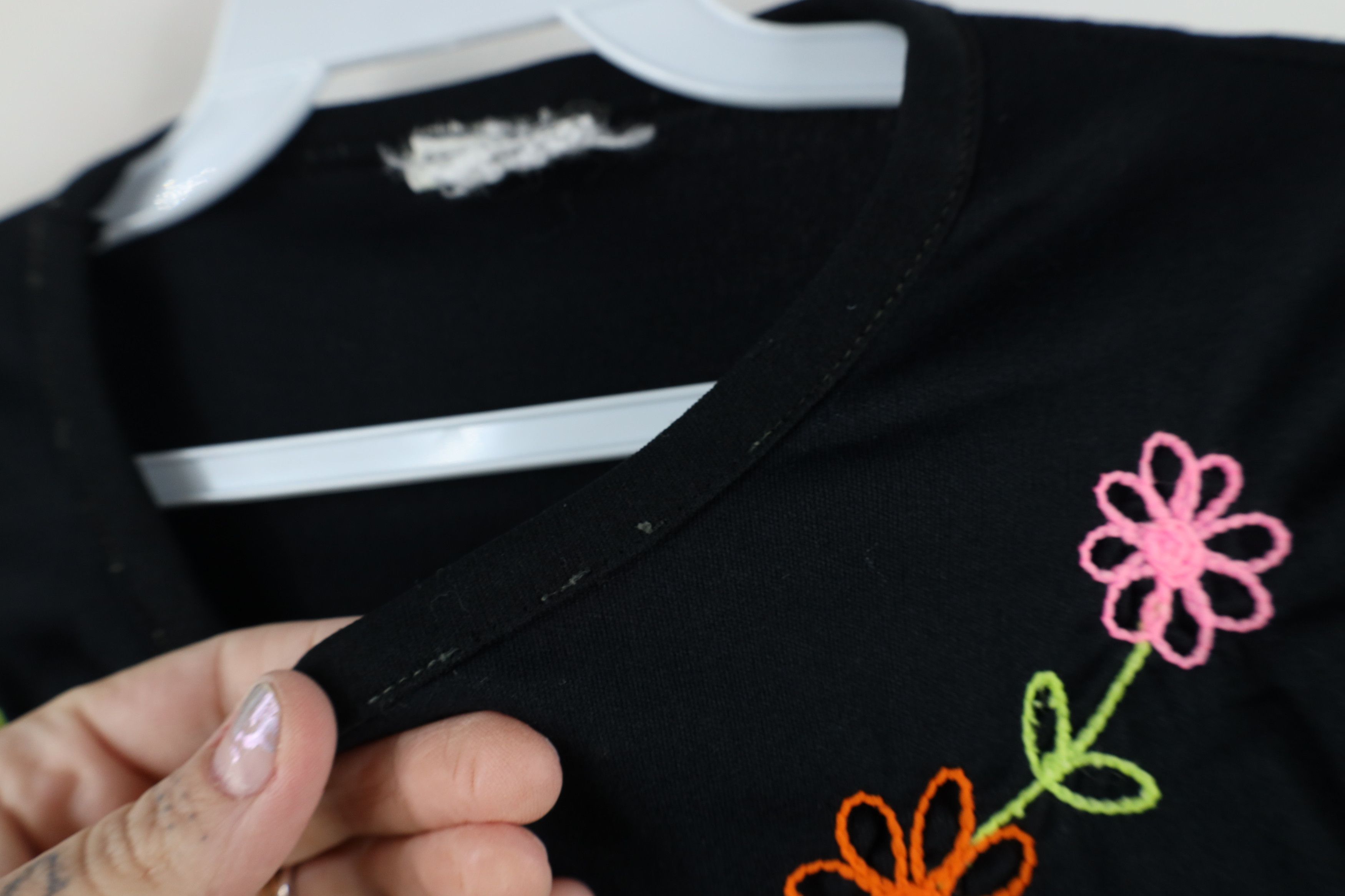 Vintage Vintage 70s Mid Century Modern MCM Knit Cropped T-Shirt Size L / US 10 / IT 46 - 9 Thumbnail