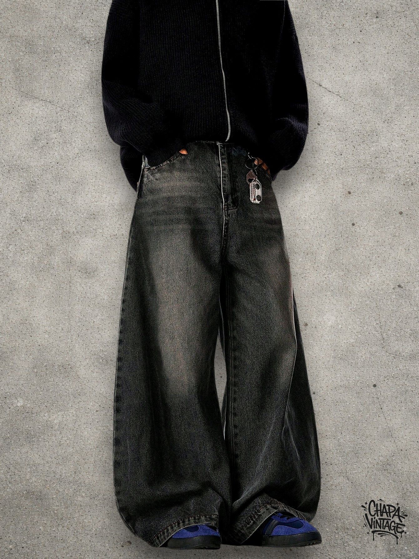 Vintage Washed gray jeans Size US 32 / EU 48 - 3 Thumbnail