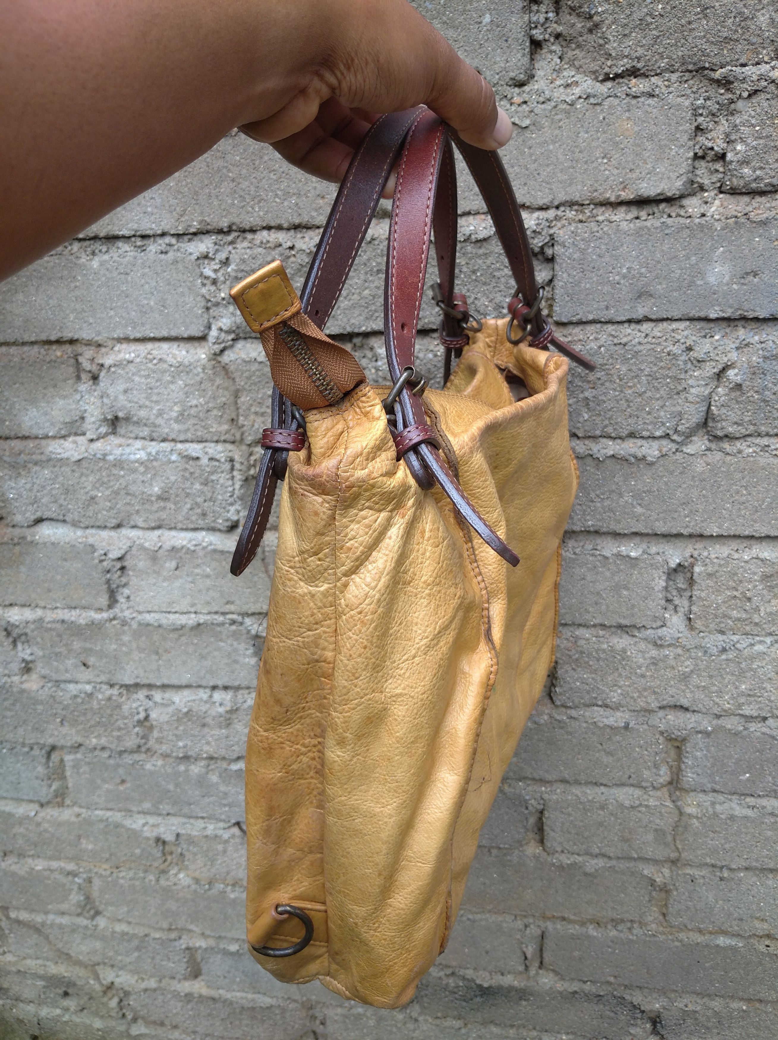 Japanese Brand × Leather Leather tote bag Japanese brand Size ONE SIZE - 3 Thumbnail