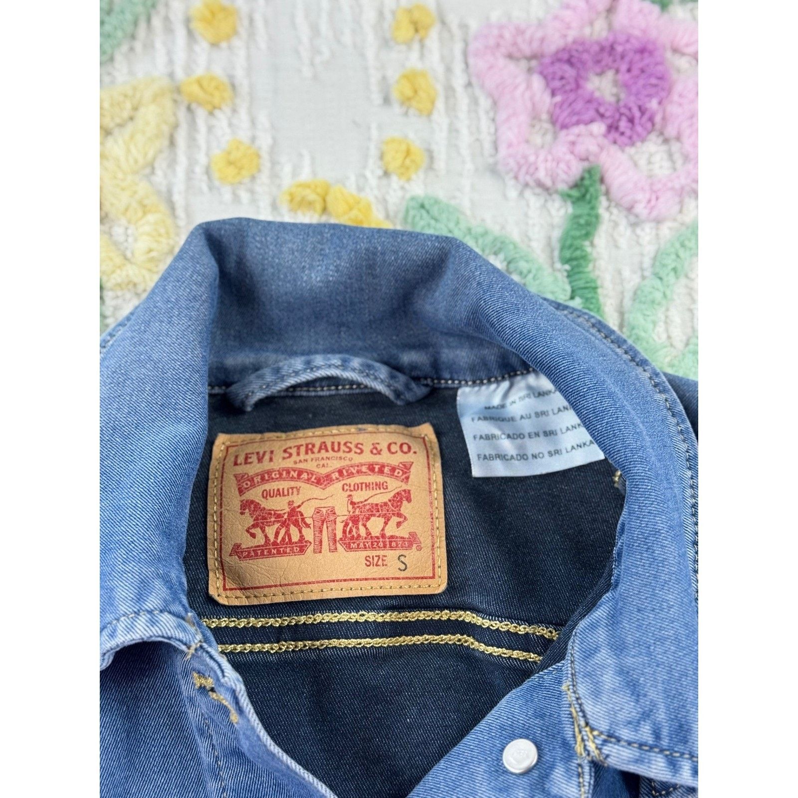 Levi's Levi Strauss & Co Womens Denim Trucker Jacket Size S Blue Size S / US 4 / IT 40 - 5 Thumbnail