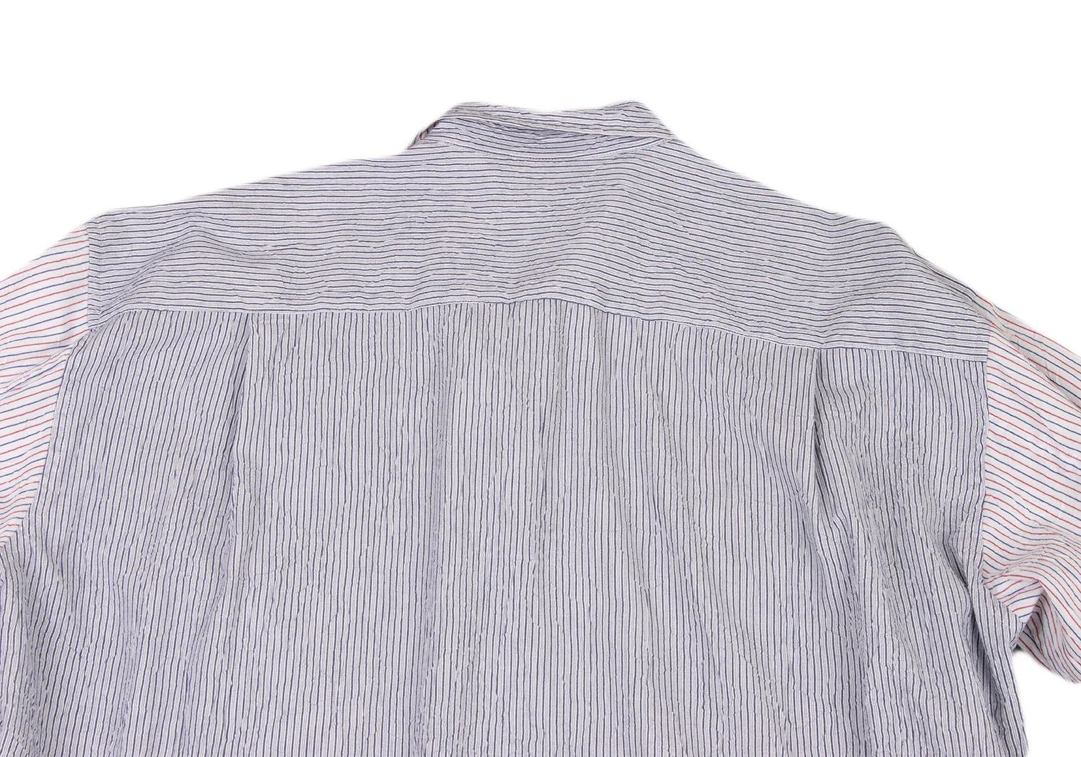 Issey Miyake Stripe Long Sleeve Shirt in Navy and White Size US M / EU 48-50 / 2 - 14 Thumbnail