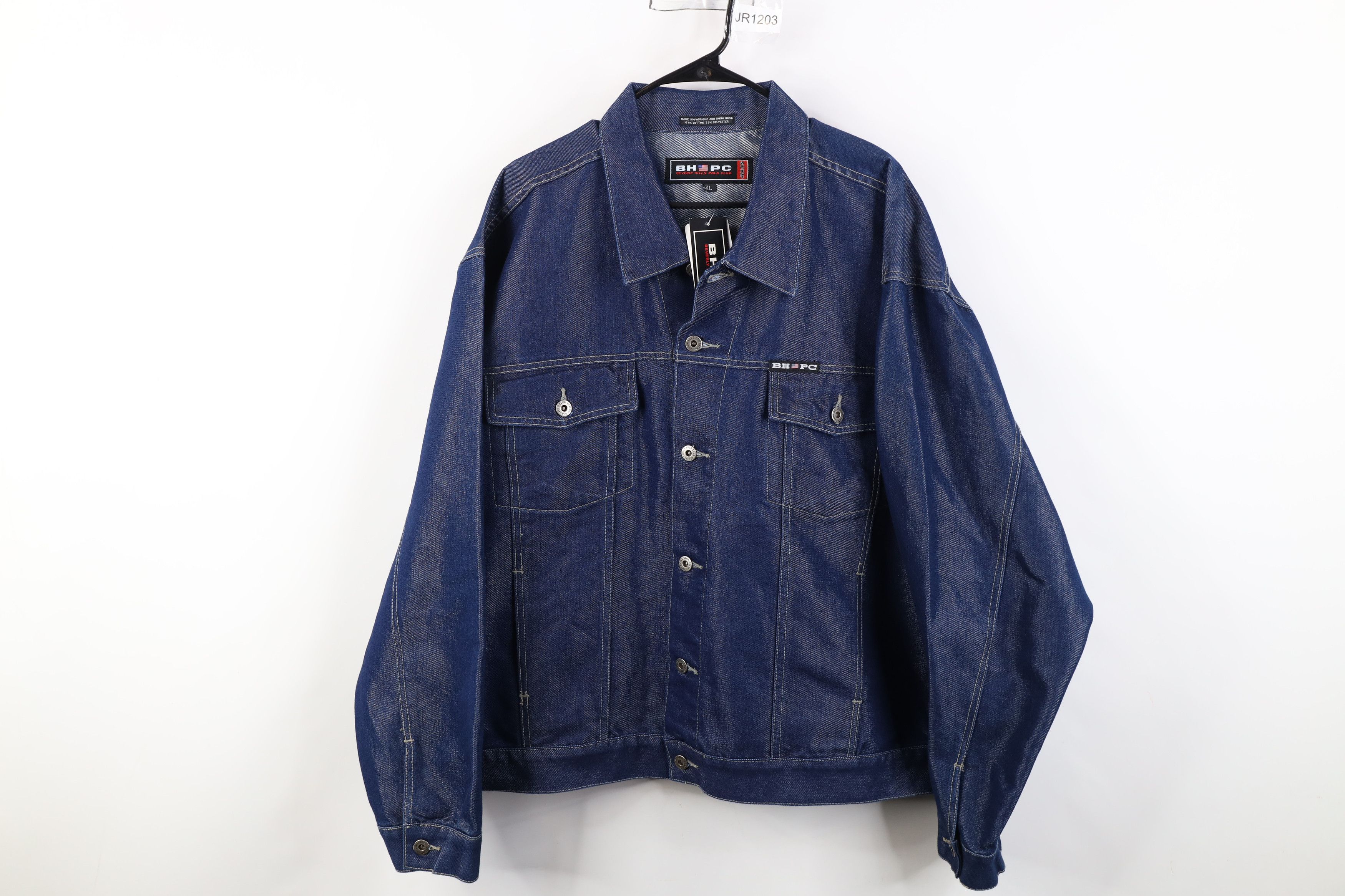 Vintage Deadstock Vintage 90s Y2K Streetwear Denim Jean Jacket Size US XL / EU 56 / 4 - 1 Thumbnail