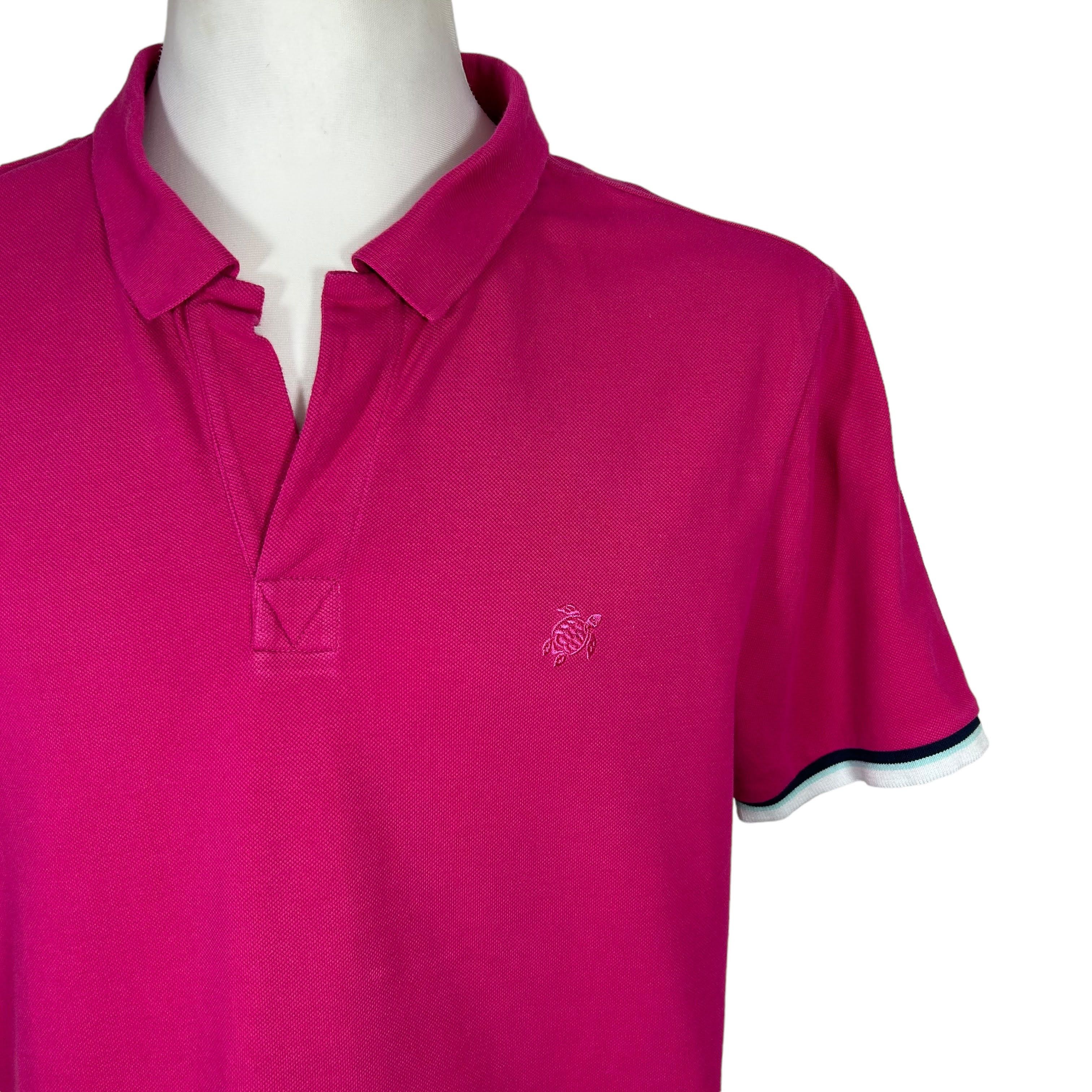 Vilebrequin $155 Vilebrequin Pink Cotton Contrasting Trim Polo Shirt L Size US L / EU 52-54 / 3 - 3 Thumbnail