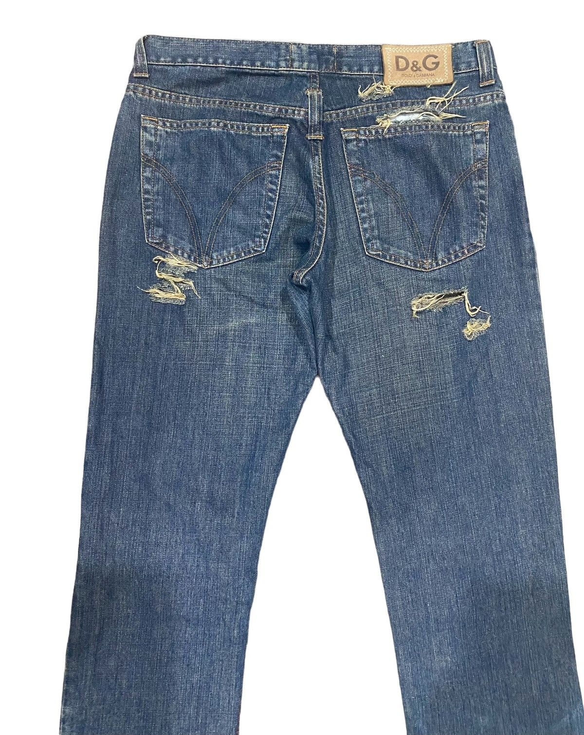 Dolce & Gabbana Rare DOLCE & GABBANA Distressed Flare Jeans W32” Size 32" / US 10 / IT 46 - 4 Thumbnail