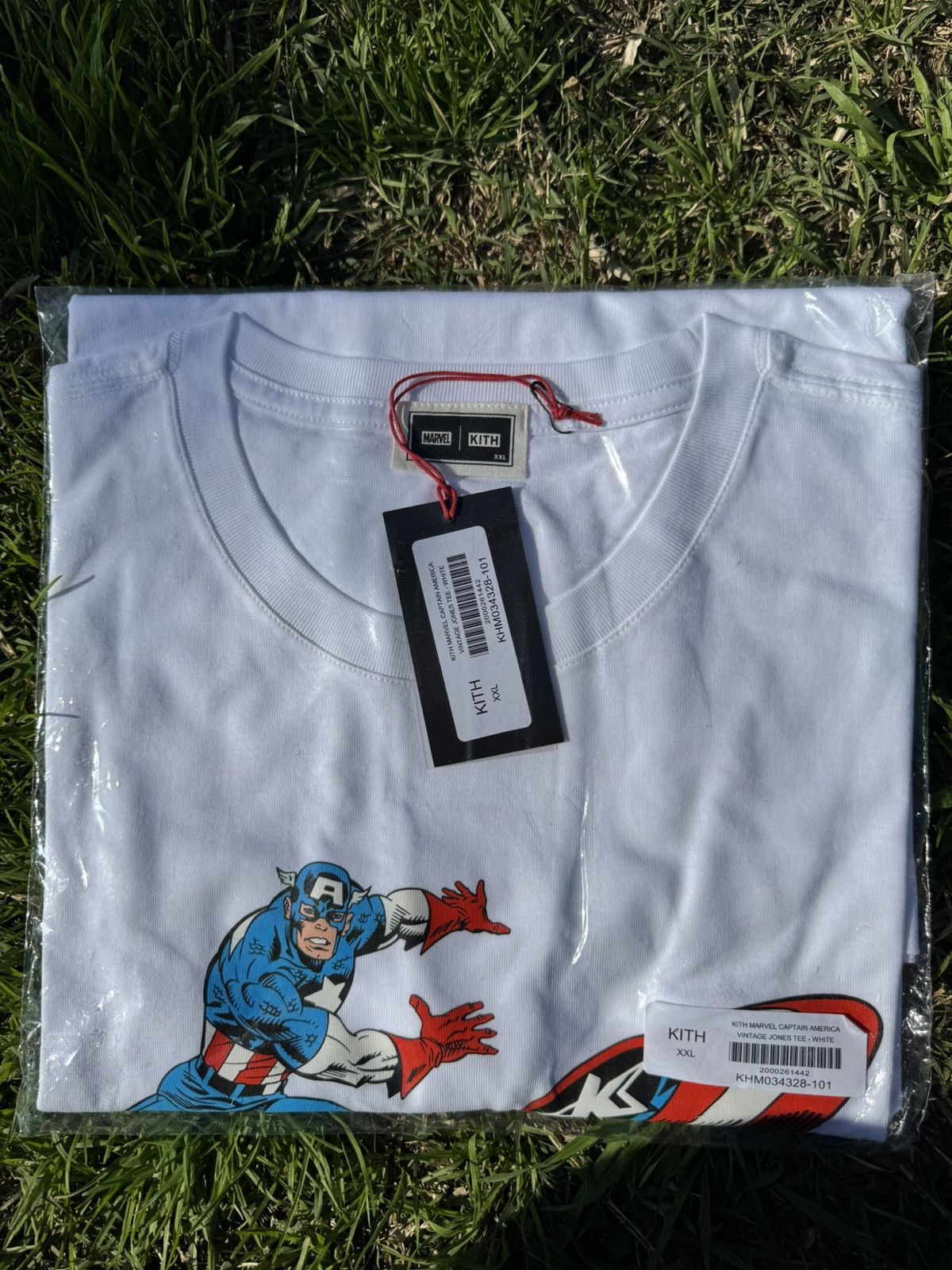 Kith × Marvel Comics Kith x Marvel Captain America Vintage Tee White Size US XXL / EU 58 / 5 - 1 Thumbnail