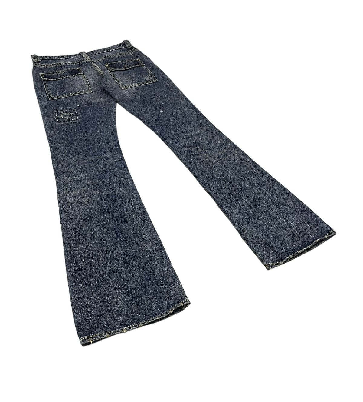 PPFM BackNumber Japan Bush Flare Jeans Patchwork Kapital Style Size US 30 / EU 46 - 6 Thumbnail