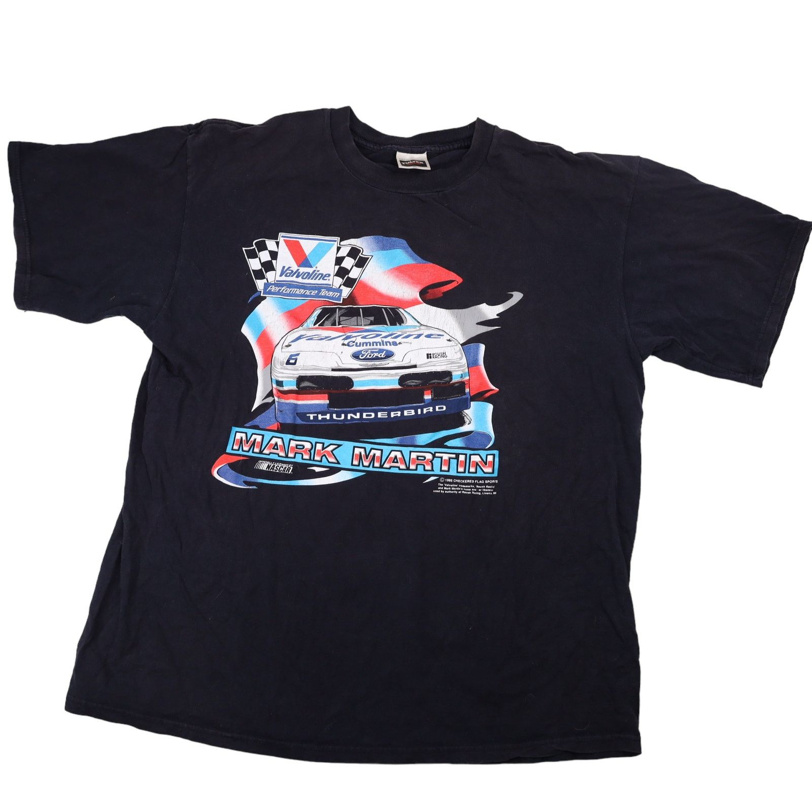 NASCAR × Vintage Vintage Nascar Valvoline Racing Mark Martin Graphic T Shirt Size US XXL / EU 58 / 5 - 2 Thumbnail