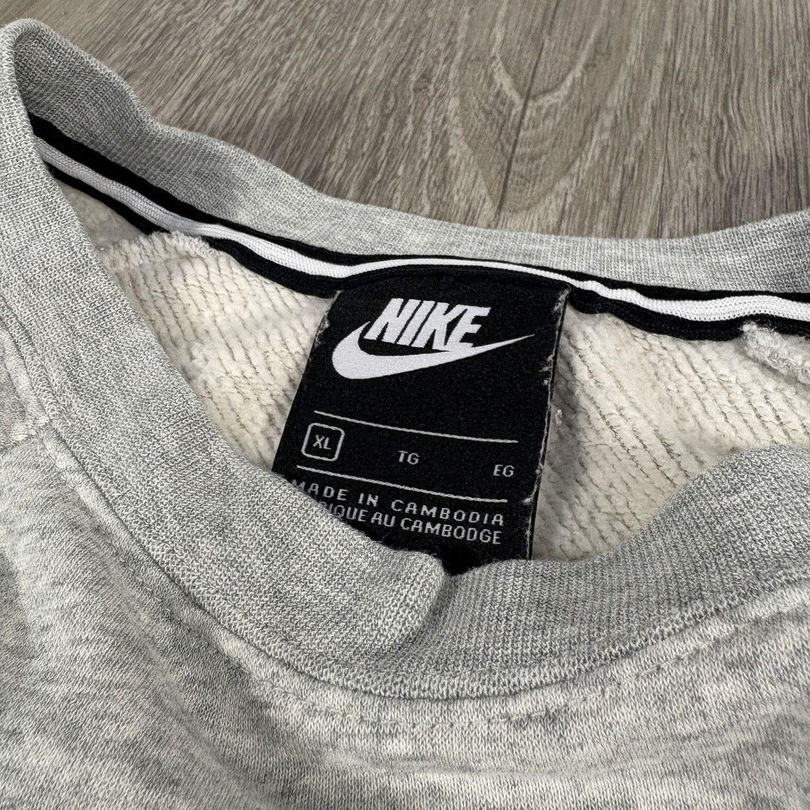 Nike Nike Men's Sweatshirt Crewneck Raglan Heather Gray XL Size US XL / EU 56 / 4 - 3 Thumbnail