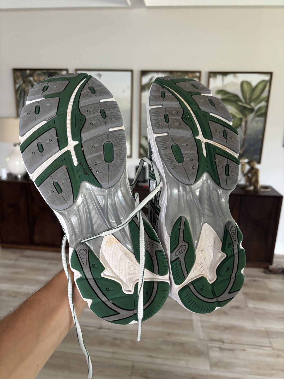 Asics ASICS GREEN SILVER SNEAKER GEL 2160 Size US 8.5 / EU 41-42 - 6 Thumbnail