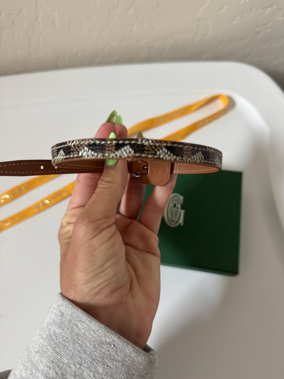 Goyard Goyard dog collar used for a photo and wiped off like NEW Size ONE SIZE - 10 Thumbnail
