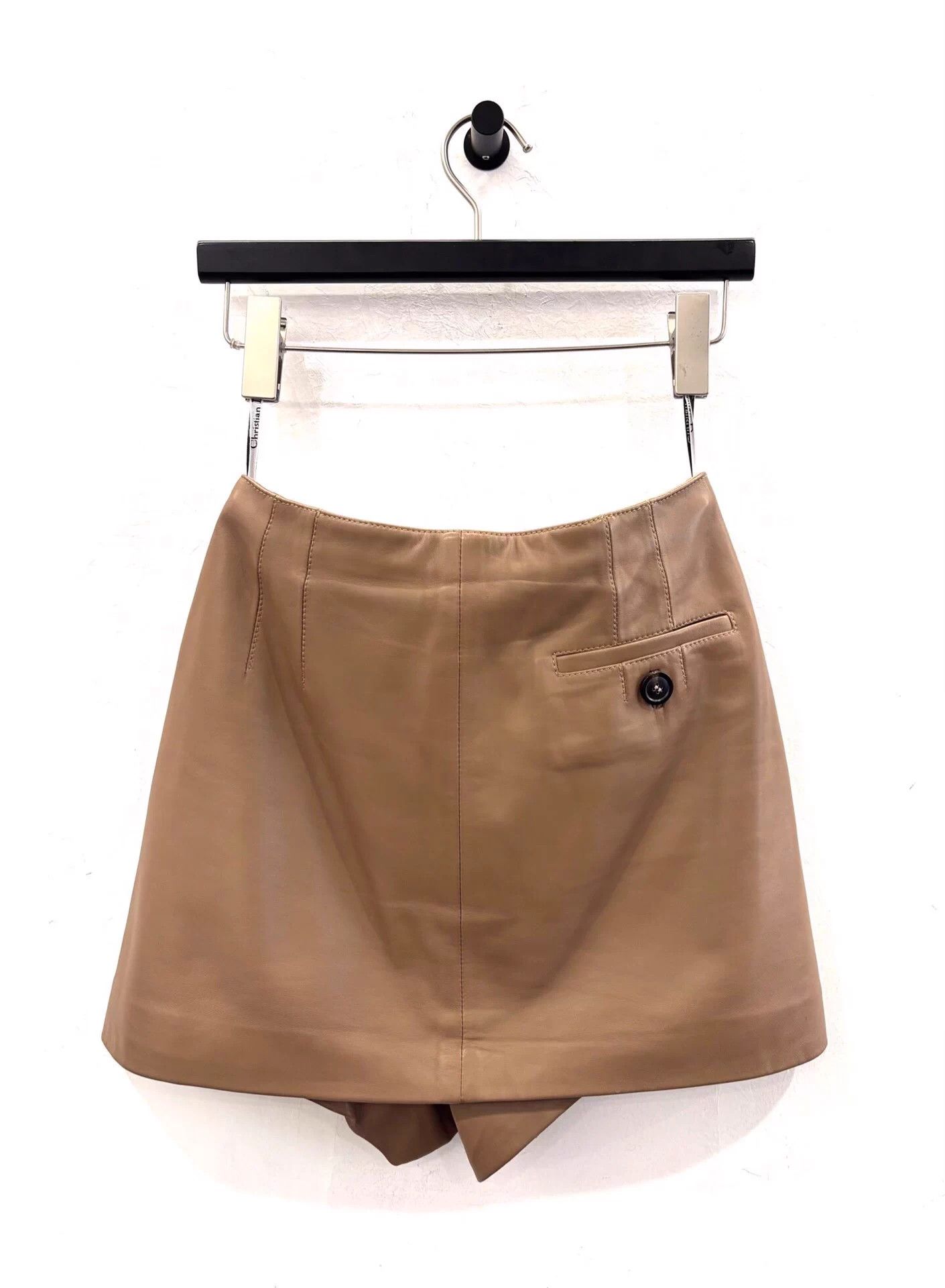 Dior Dior Khaki Lambskin Leather Short 36 Size 26" / US 2 / IT 38 - 2 Thumbnail
