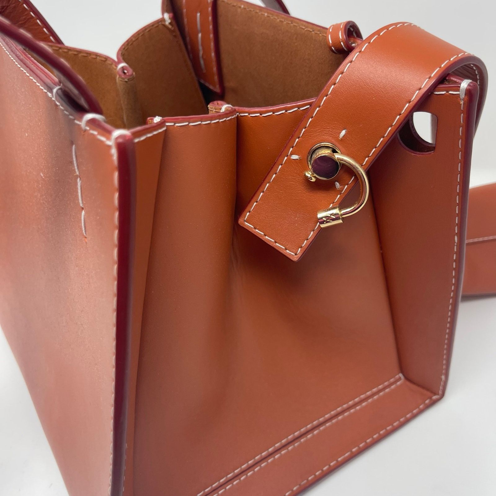 Other DANSE LENTE Margot Leather Tote Bag Sunset Orange Size ONE SIZE - 10 Thumbnail