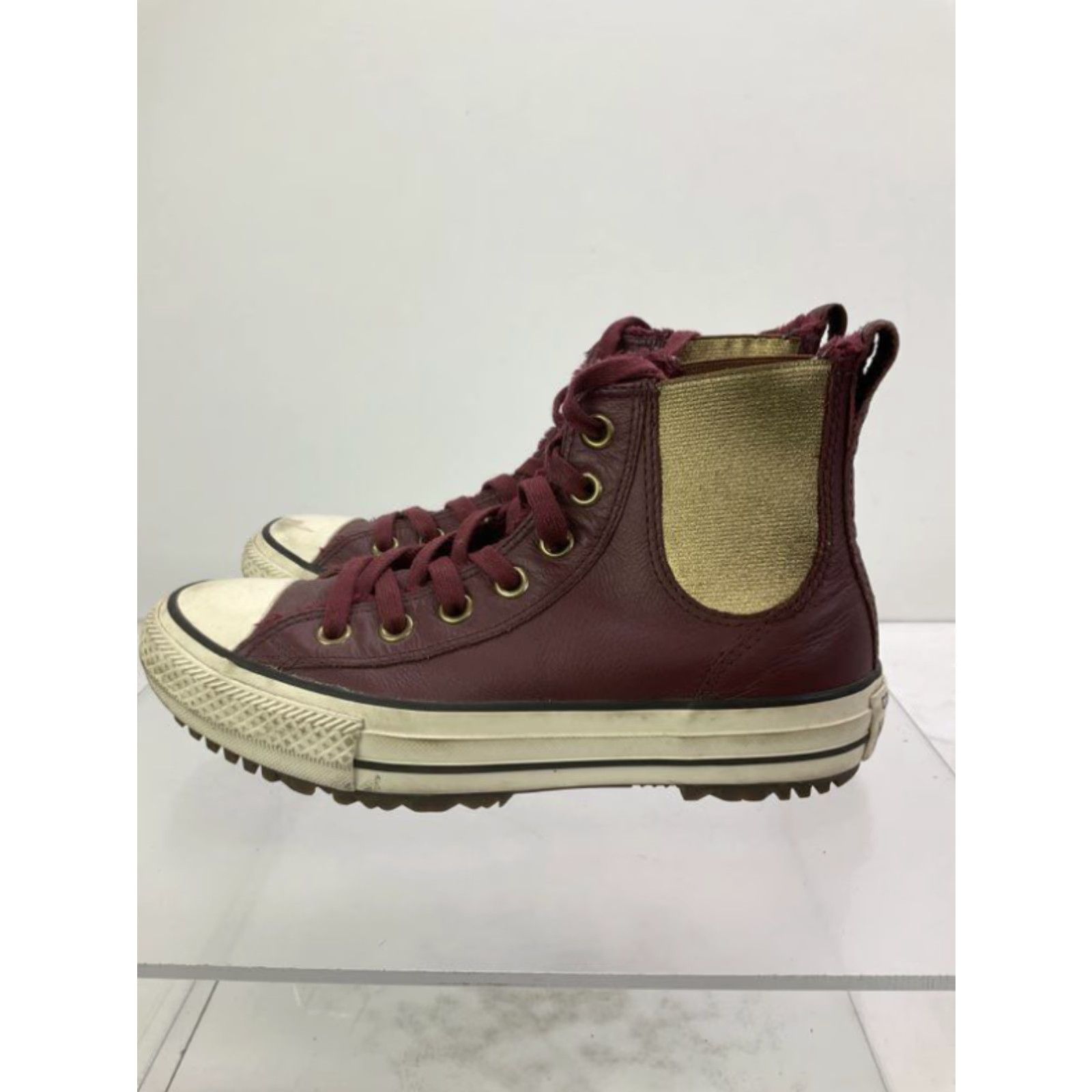 Converse bordeaux leather best sale