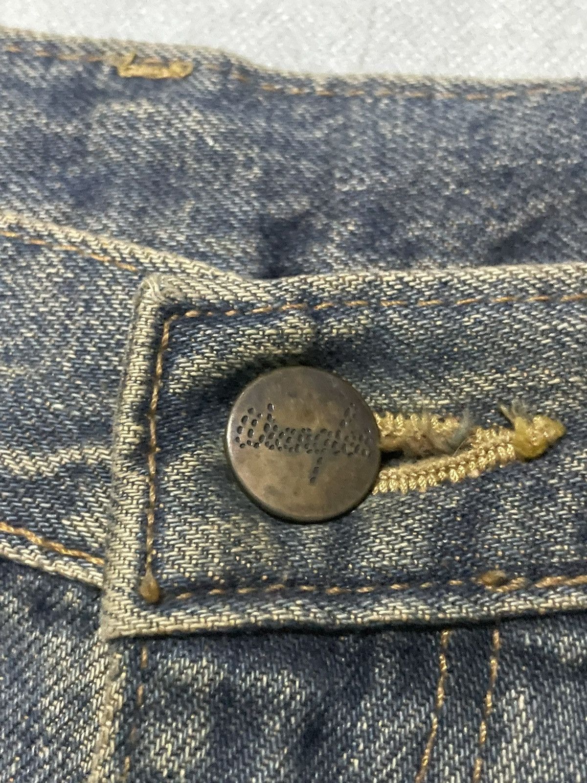 Hysteric Glamour × Japanese Brand × Wrangler Vintage Wrangler Blue Bell Mud Wash Selvedge Loose Jeans Size US 34 / EU 50 - 19 Thumbnail