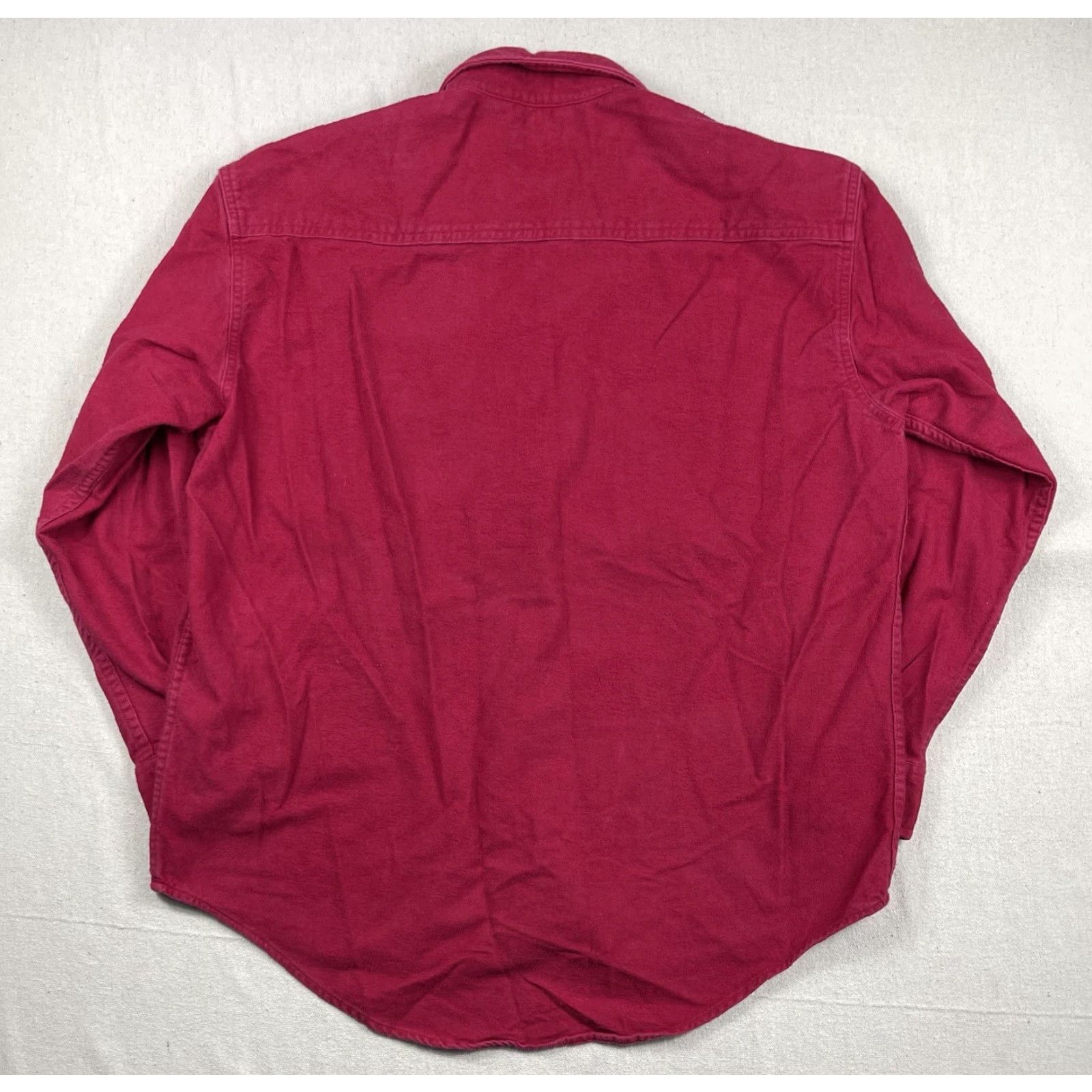 Vintage VINTAGE Prentiss Outdoors Shirt Chamois Flannel Western Button-Up Mens Sz L Red Plaid 100% Cotton Rodeo USA 90s Size US L / EU 52-54 / 3 - 3 Thumbnail