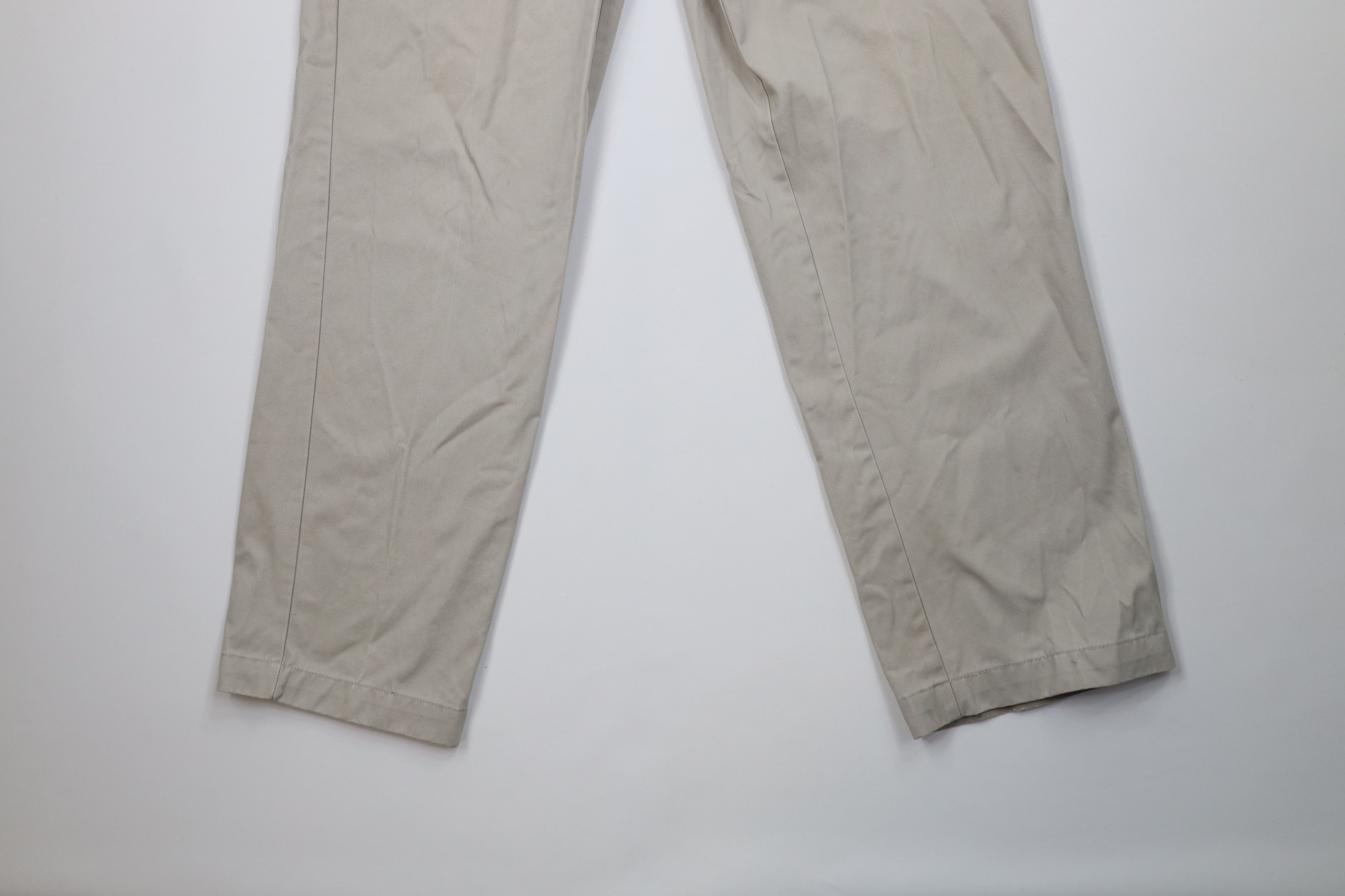 Vintage Vintage 90s Streetwear Wide Leg Chino Pants Khaki Beige Size US 32 / EU 48 - 4 Thumbnail