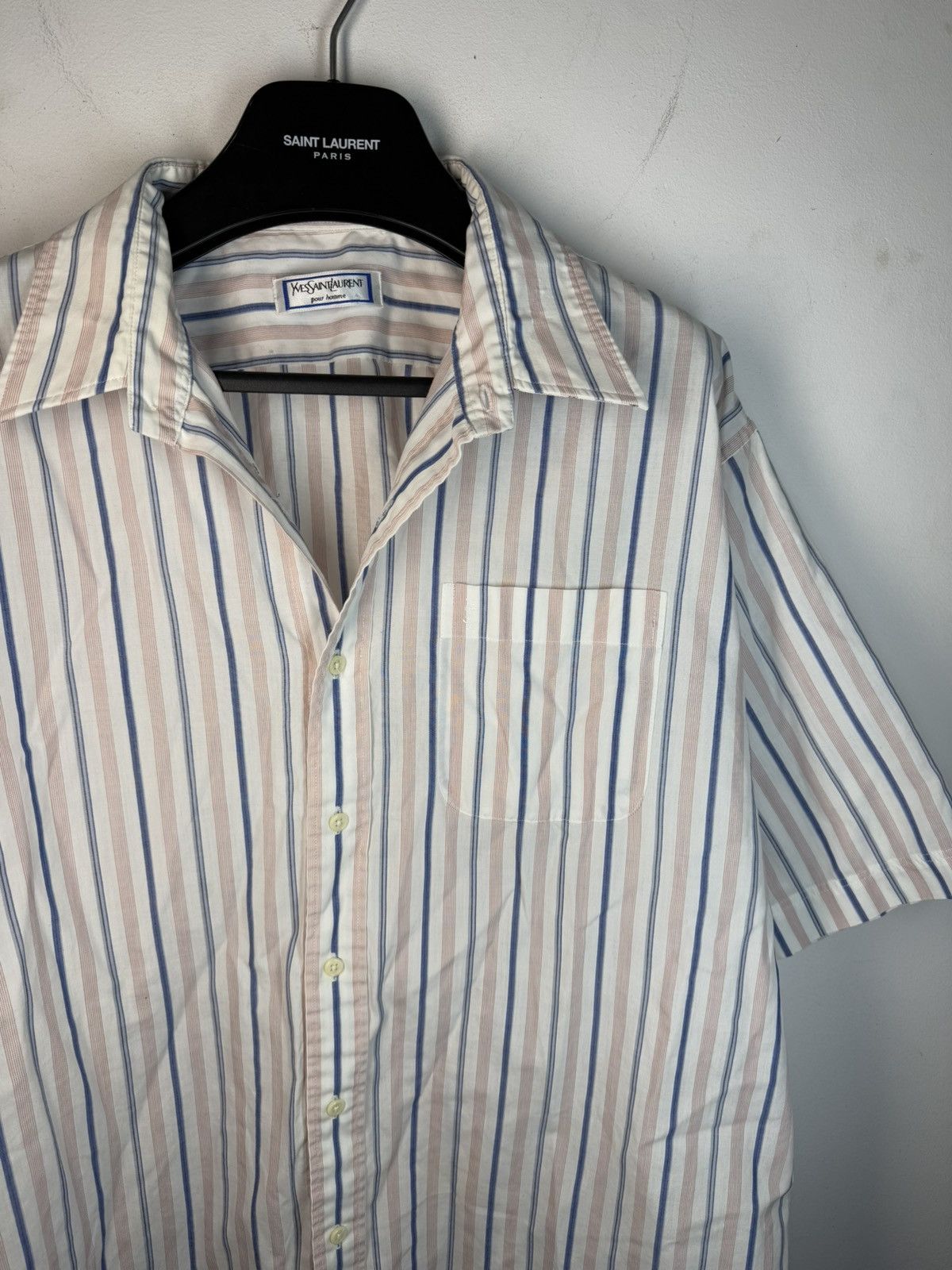 Yves Saint Laurent Super Soft YSL Shirt Summer 90s w/ Logo Size US XL / EU 56 / 4 - 1 Thumbnail