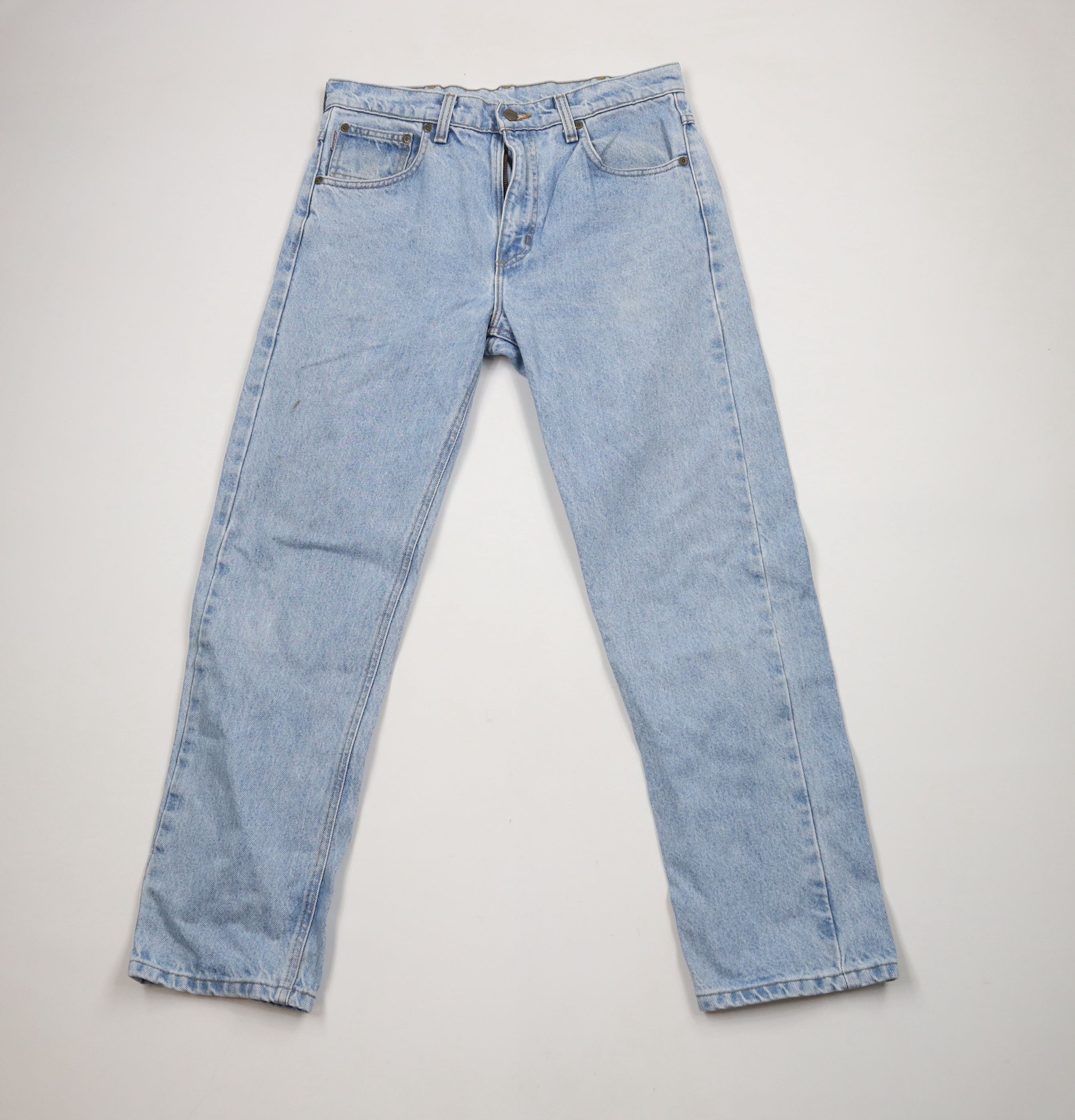 Carhartt × Vintage Vintage Y2K 2000 Carhartt Straight Leg Denim Jeans Blue USA Size US 33 - 1 Thumbnail